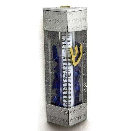 Joy Stember Magnificent Triangular Wedding Glass Mezuzah、mySite、topwebapps