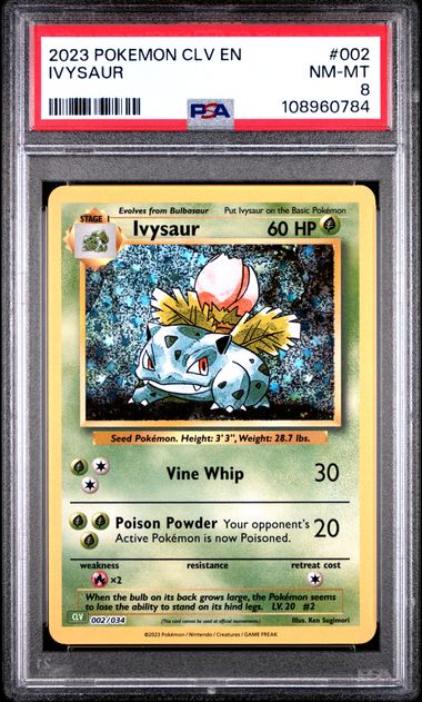 Ivysaur #2 PSA 8 Pokemon CLV Trading Card Game Classic 2023、mySite、waistdrama