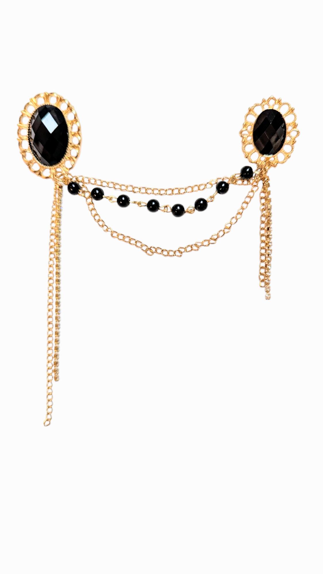 Dupsie's Oro Niwa Black and Gold Lapel Pin Brooch DPLPBBG1、mySite、solidvoid