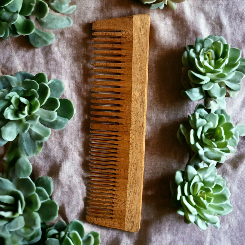 Neem Wooden Comb | Wide Tooth | Set of 2、mySite、camillekostekn