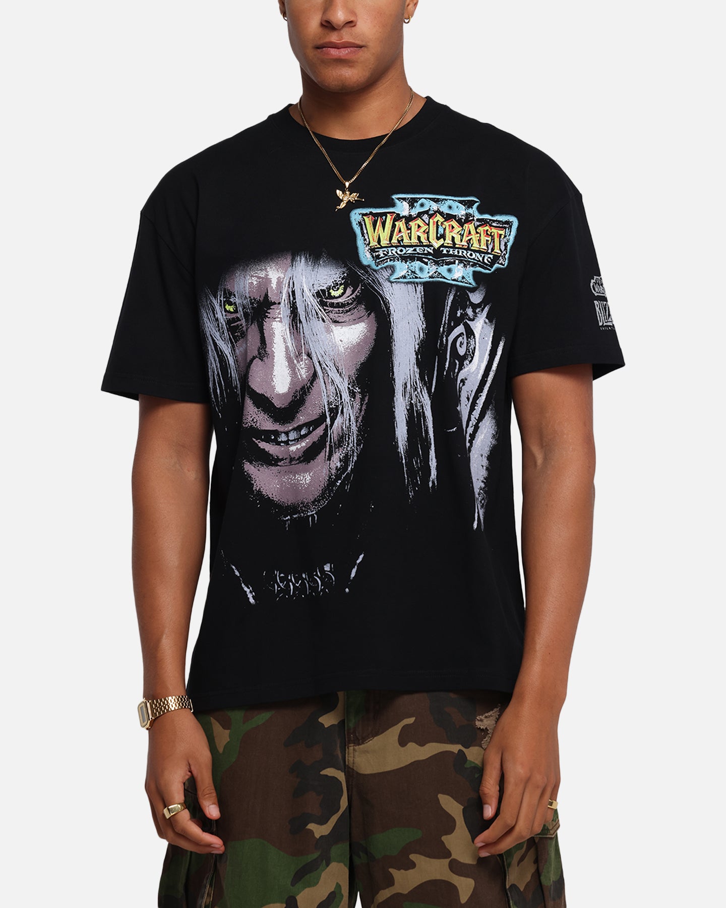 American Thrift X Warcraft III: The Frozen Throne Heavy T-Shirt Black、mySite、zt4zffjzw