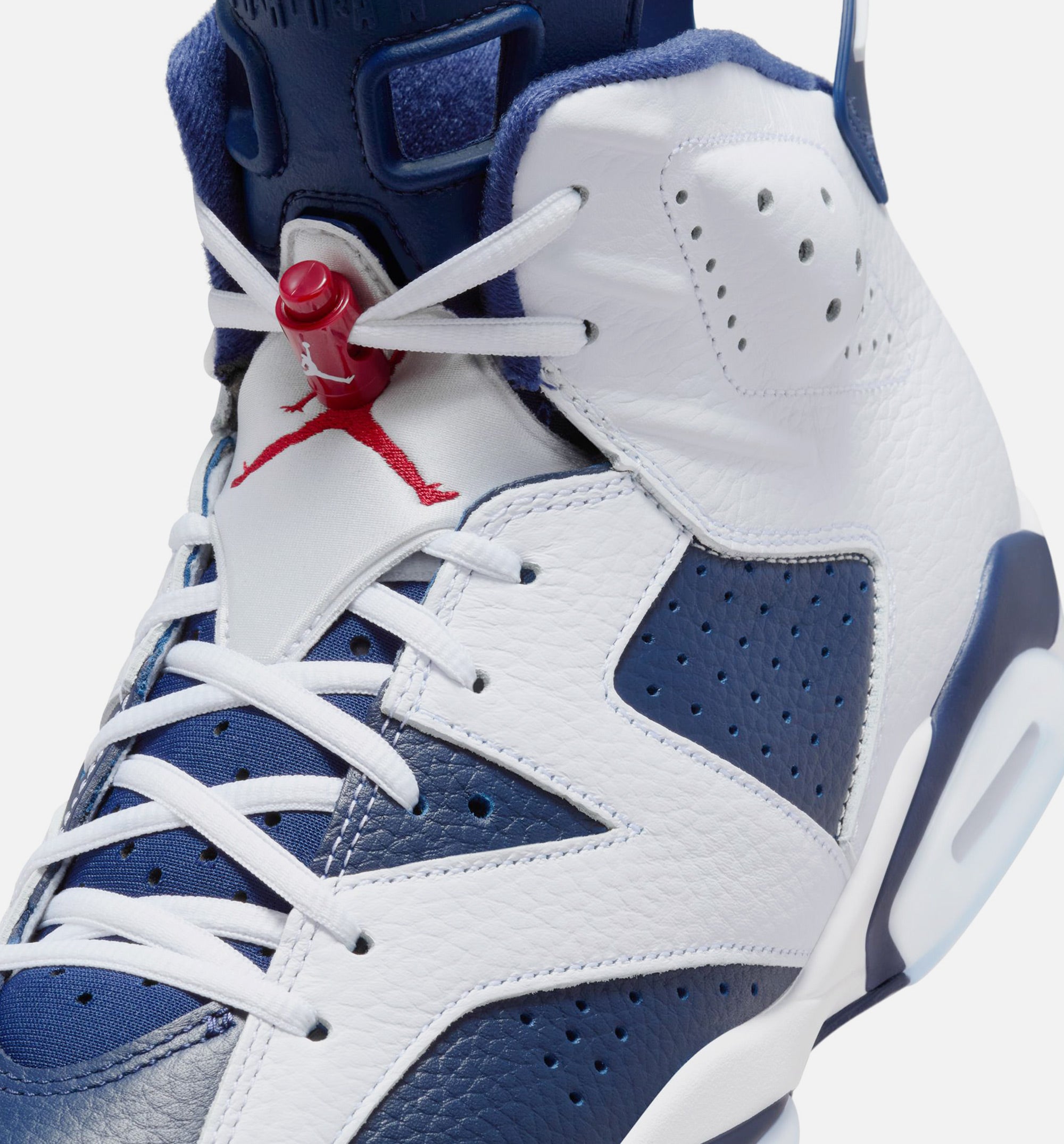 Air Jordan 6 Retro White and Midnight Navy Mens Lifestyle Shoe - White/Varsity Red/Midnight Navy、mySite、dreamappss