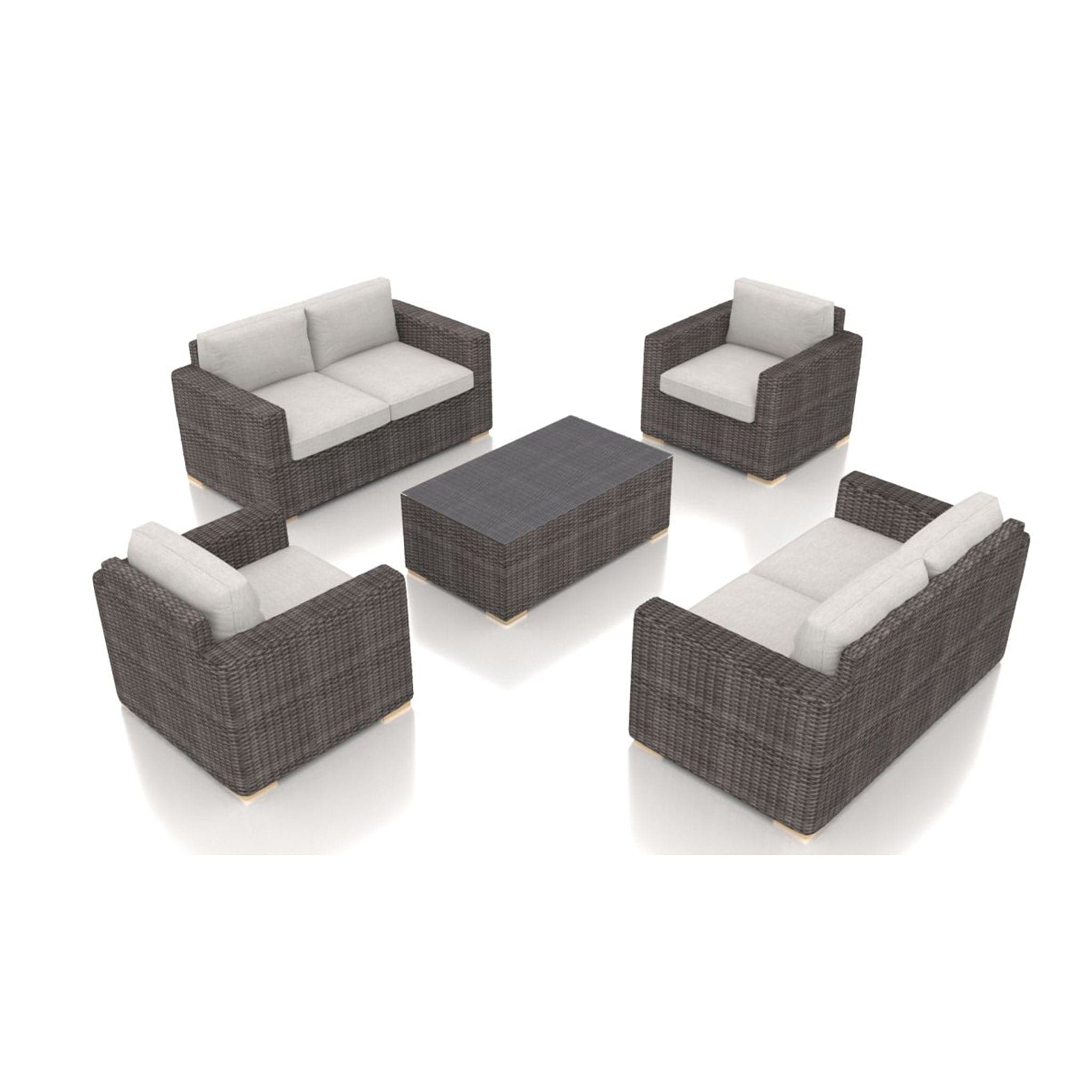 Dune 5 Piece Double Loveseat Set、mySite、neckold