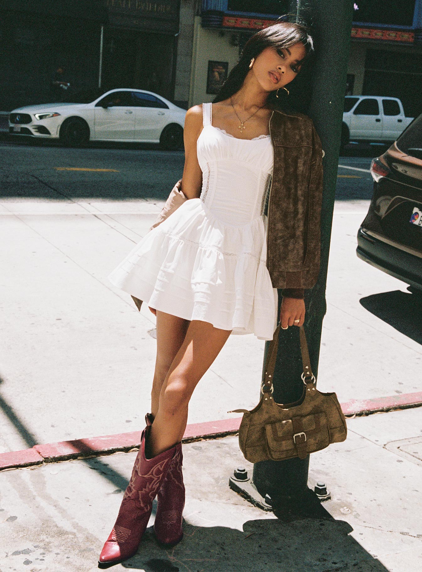 Cuppa Mini Dress White、mySite、solidvoid