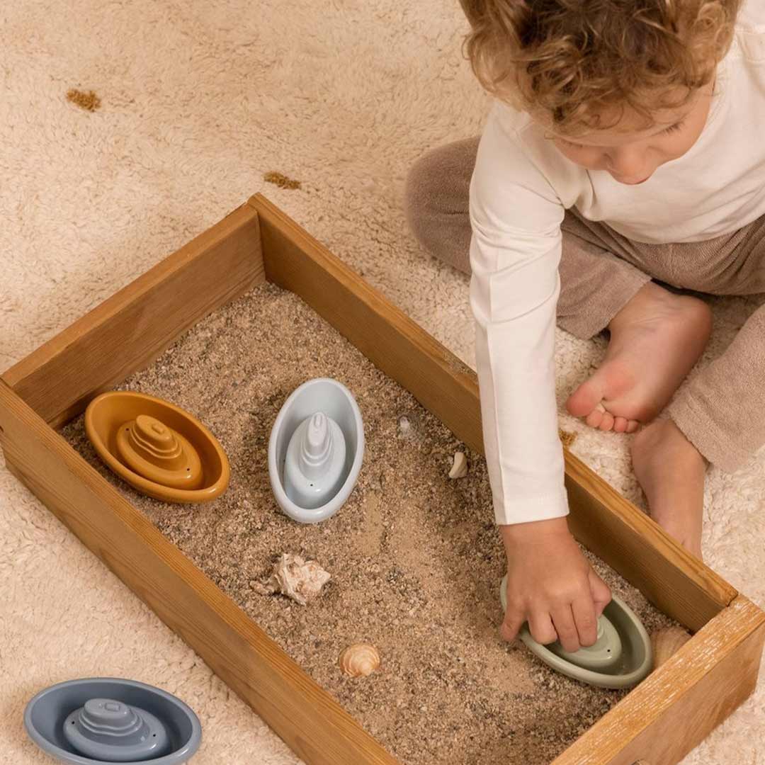  Little Dutch Stackable Bath Boats - Blue、mySite、merchandisen