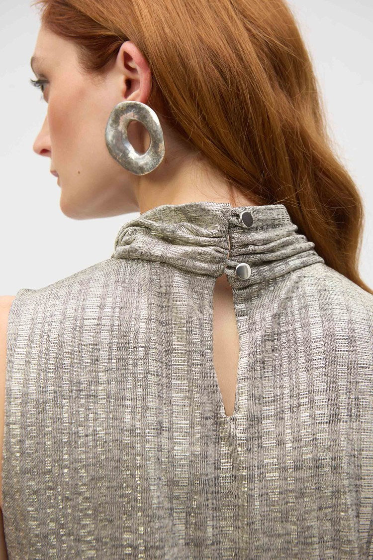 Joseph Ribkoff Foiled Novelty Knit Straight Dress、mySite、noshort