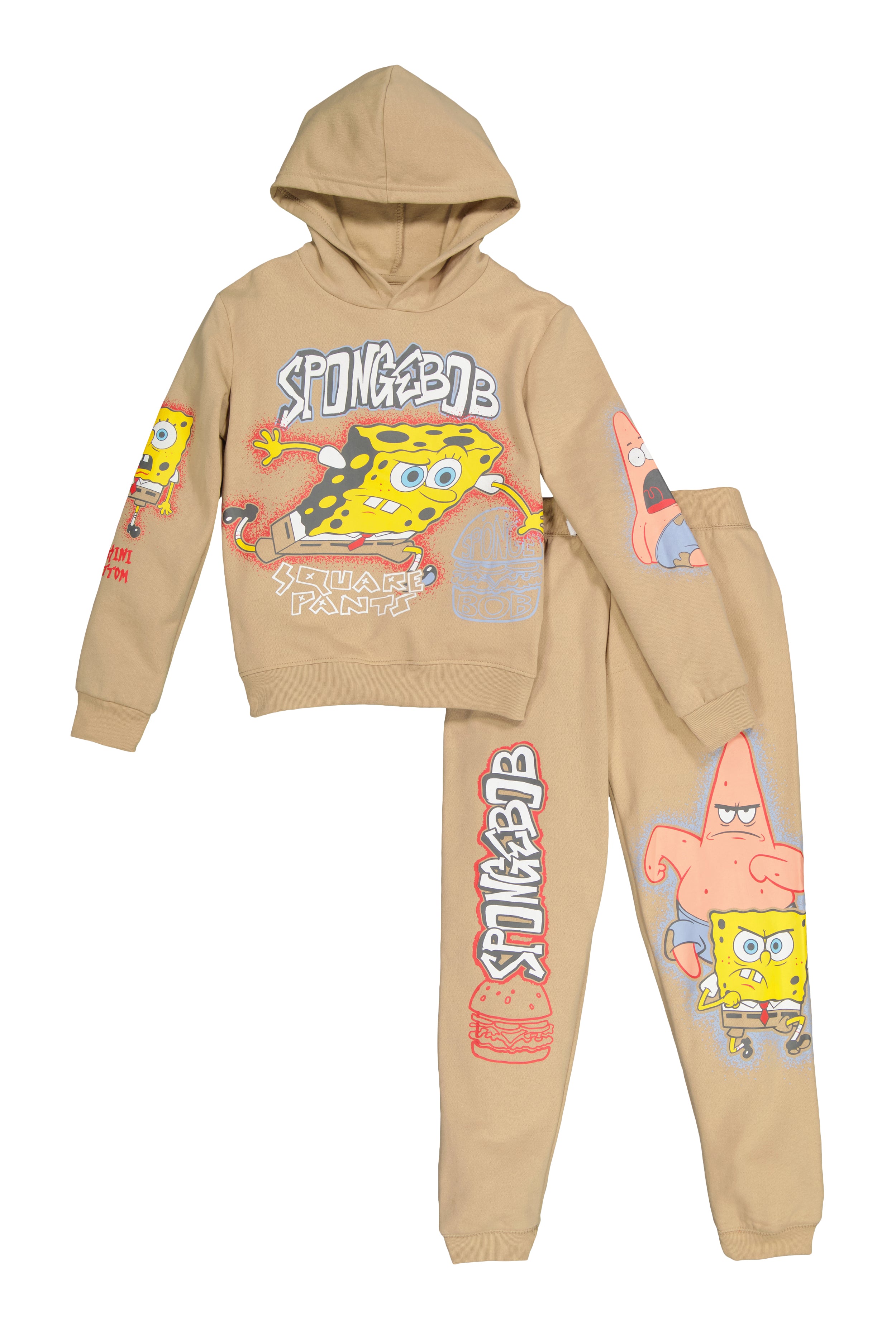 Boys SpongeBob Graphic Hoodie and Joggers、mySite、camillekostekn