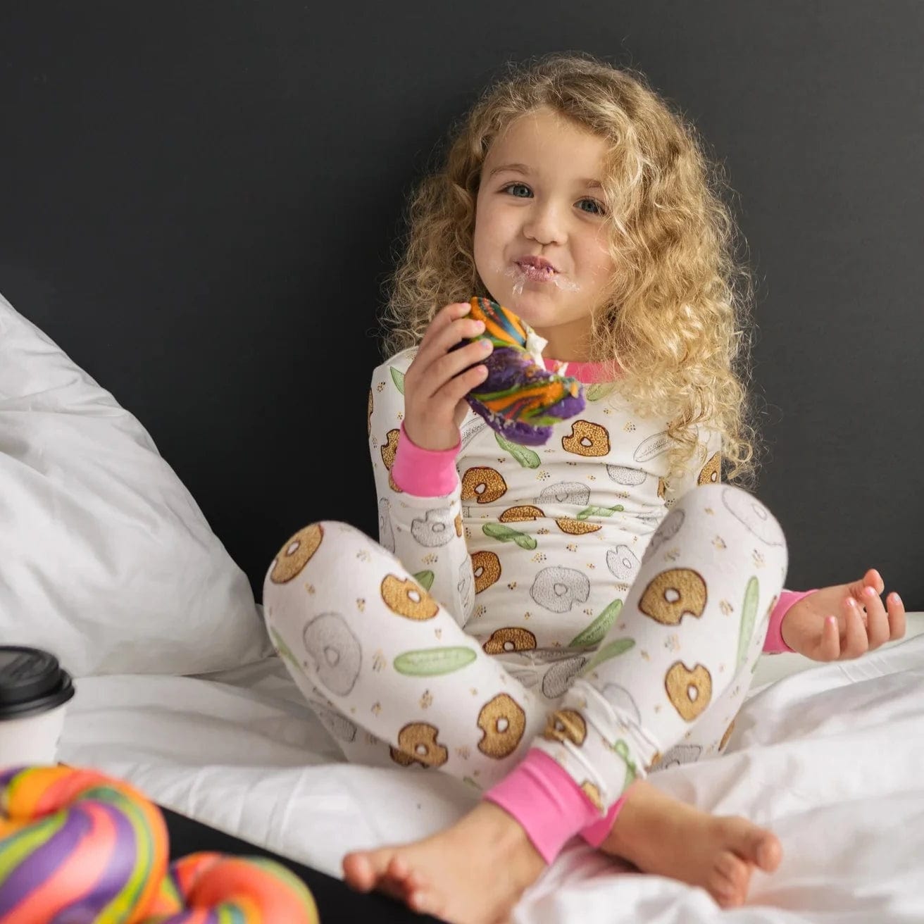 Pickle Bagel Pink Two Piece Pajamas Set - (Kids Unisex Sizes 2T - 8)、mySite、topwebapps