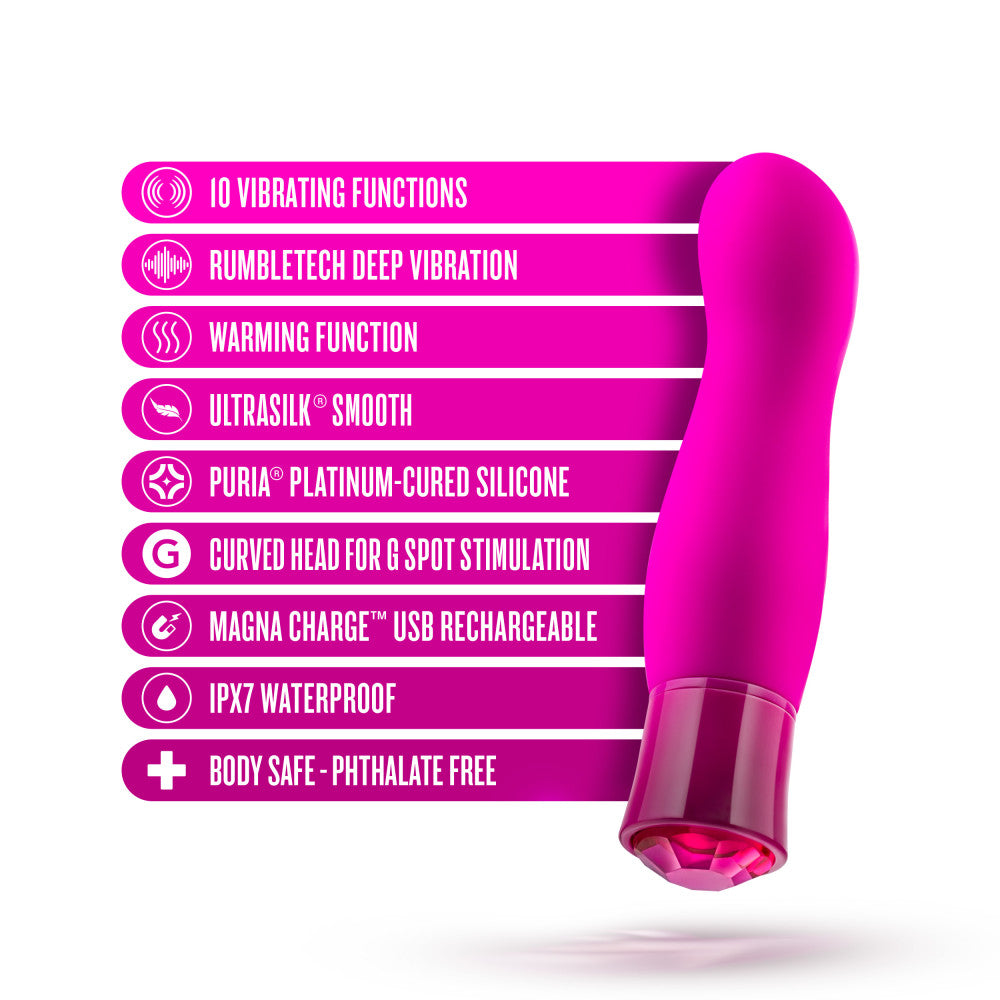 Oh My Gem By Blush® | Exclusive: 5.5 Inch Warming G Spot Stimulation Vibrator in Tourmaline with Powerful RumboTech™ Technology、mySite、bottomscart