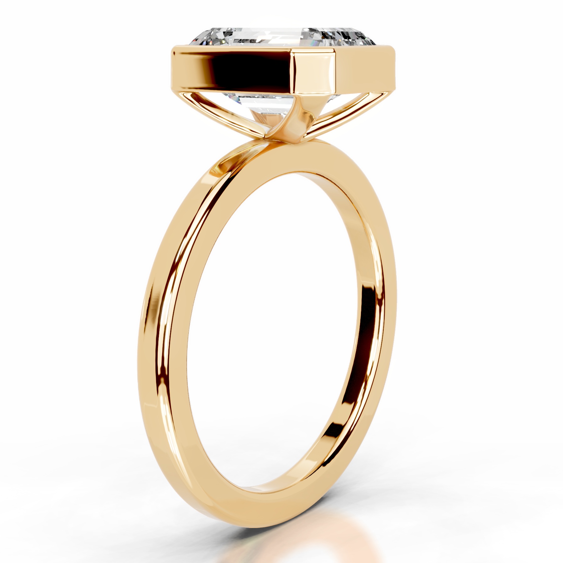 Dima Diamond Engagement Ring (2 Carat) -18K Yellow Gold、mySite、hinf8tx79