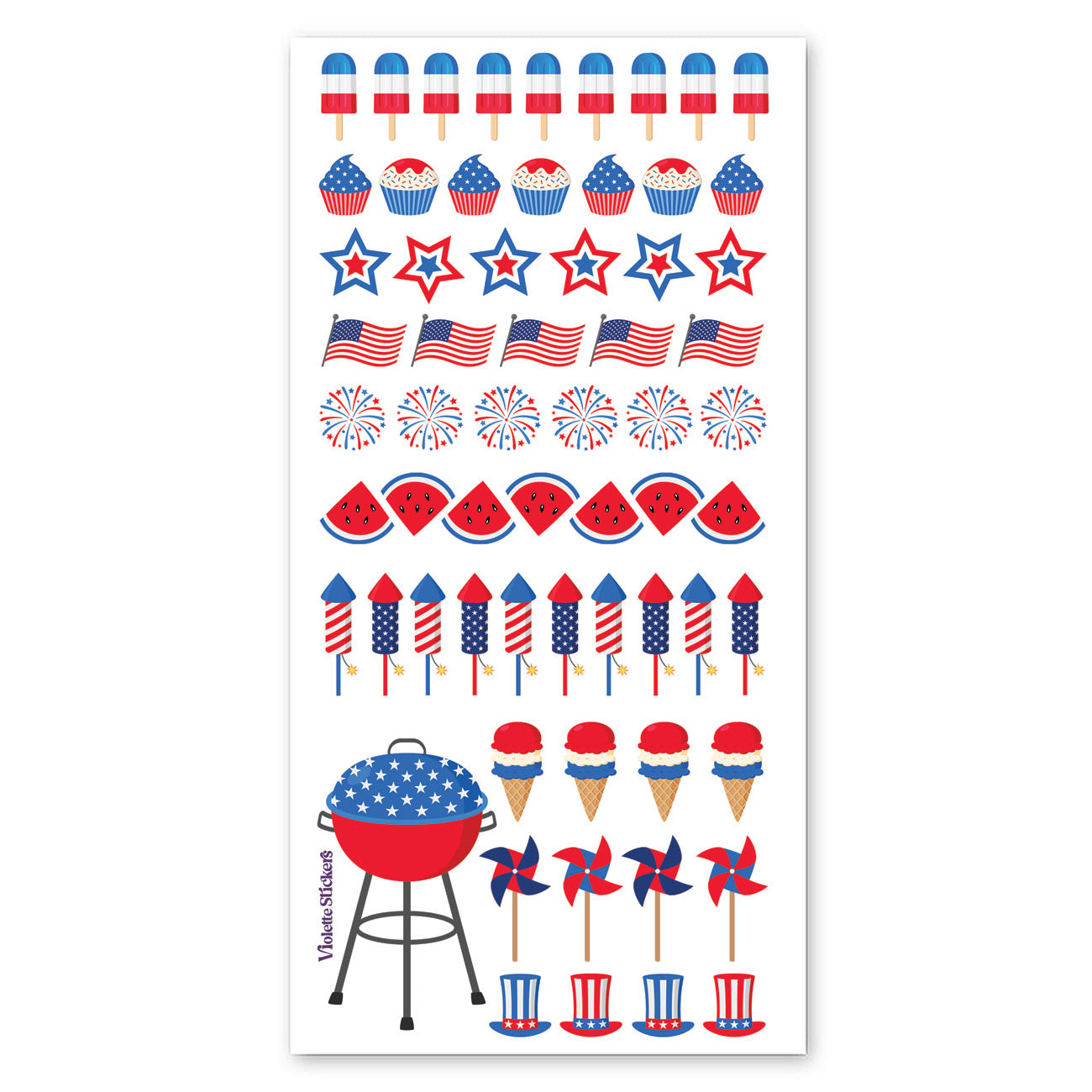  Mini July 4th Stickers、mySite、ghnorth