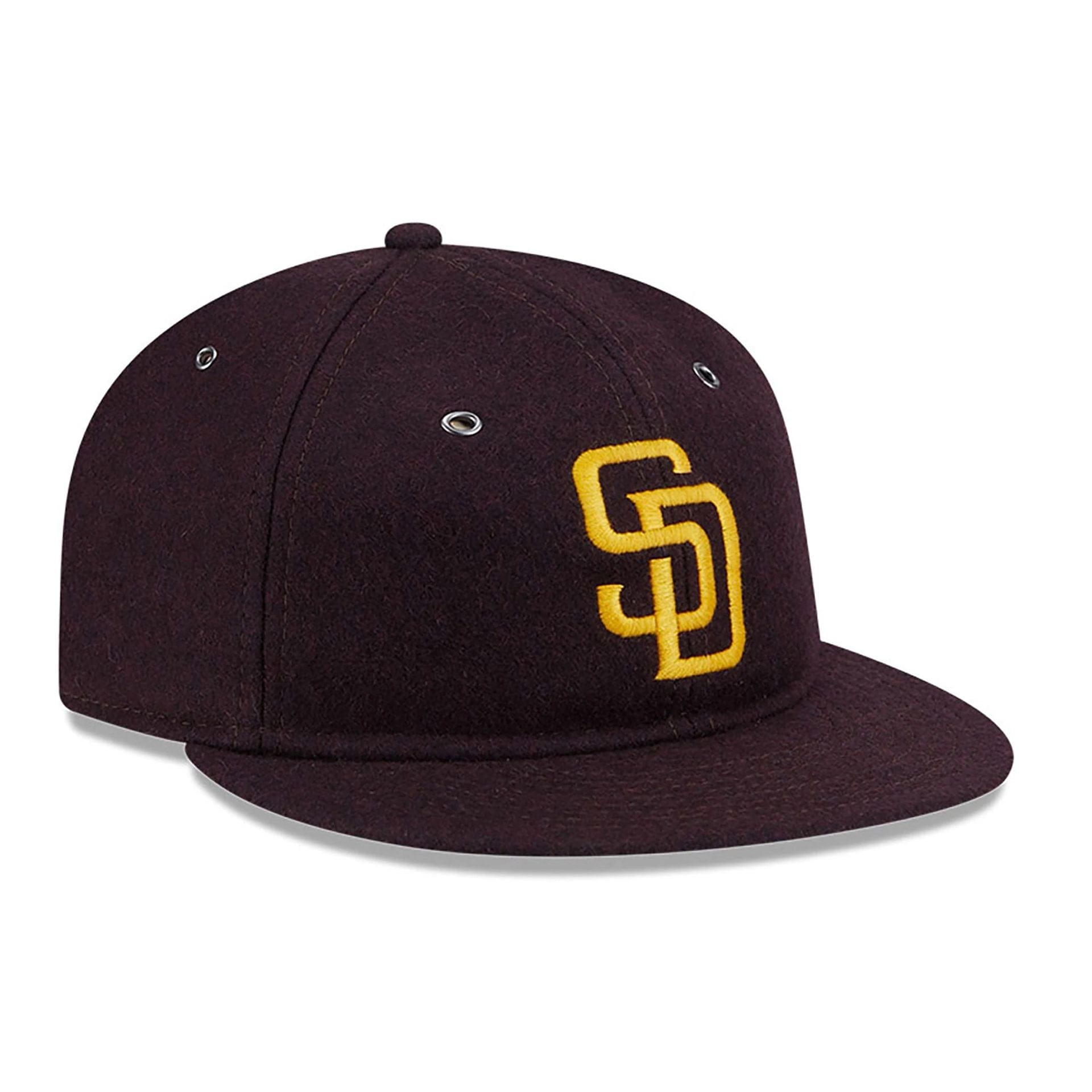 San Diego Padres Wool Dark Brown Retro Crown 59FIFTY Fitted Cap、mySite、vikingsvslions