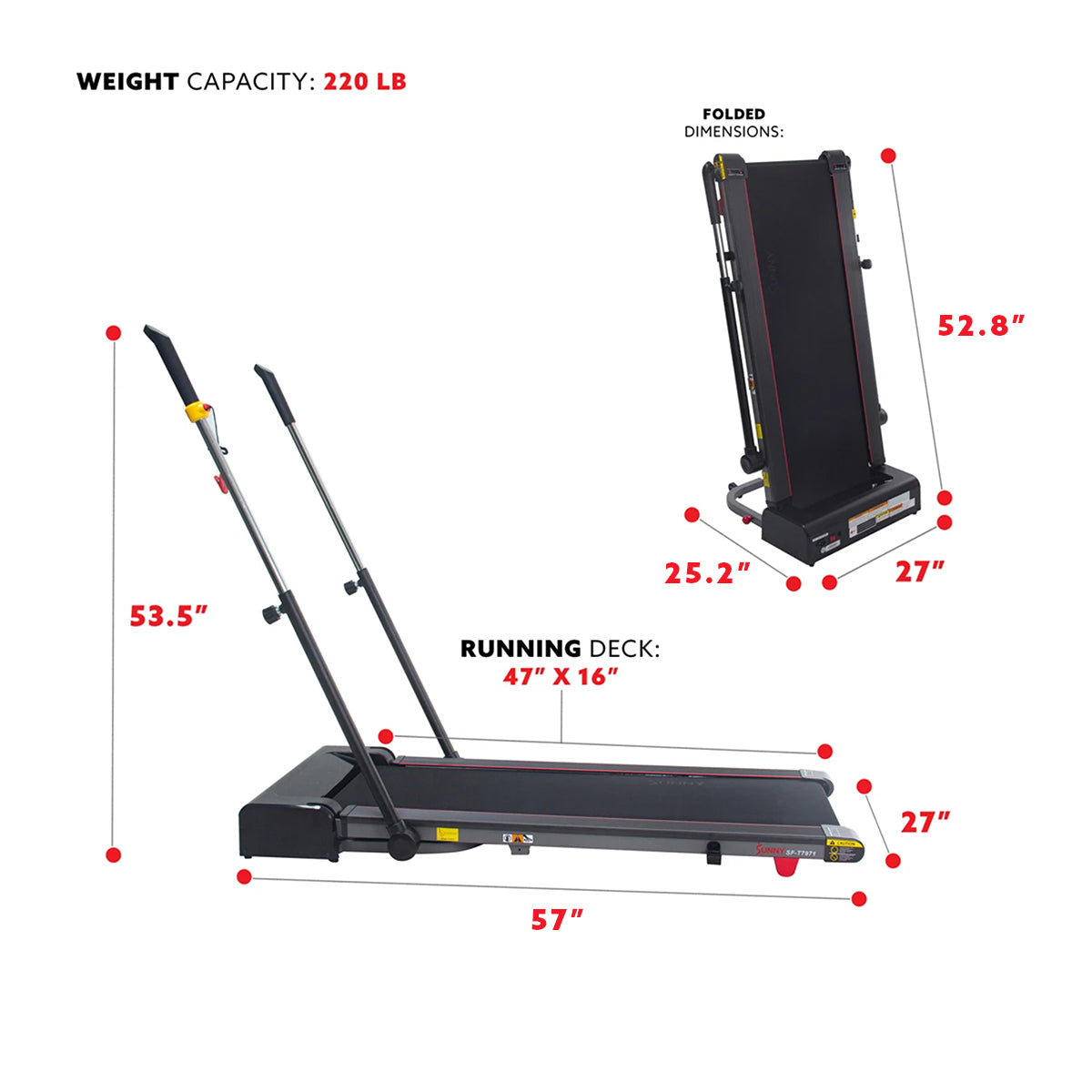  Slim Folding Treadmill Trekpad with Moving Arms Exercisers、mySite、ghnorth