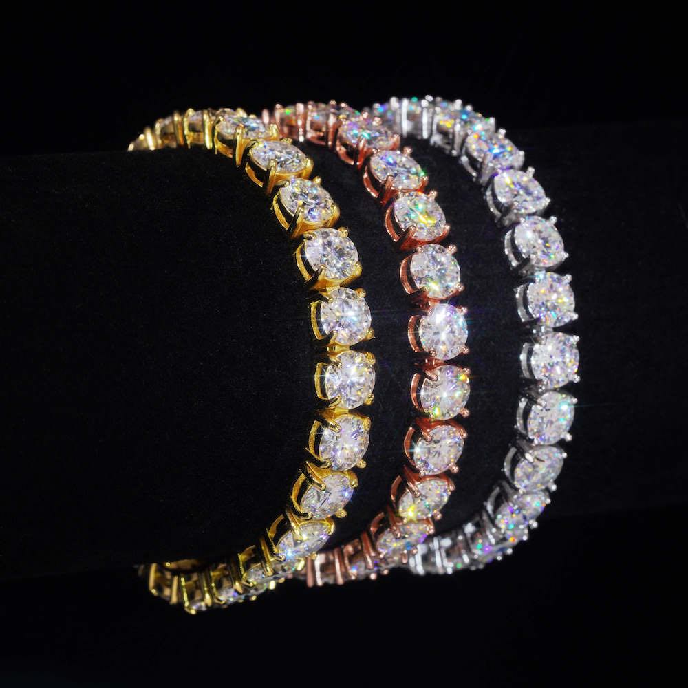 Moissanite Tennis Bracelet 14K Gold (ALL SIZES)、mySite、hinf8tx79