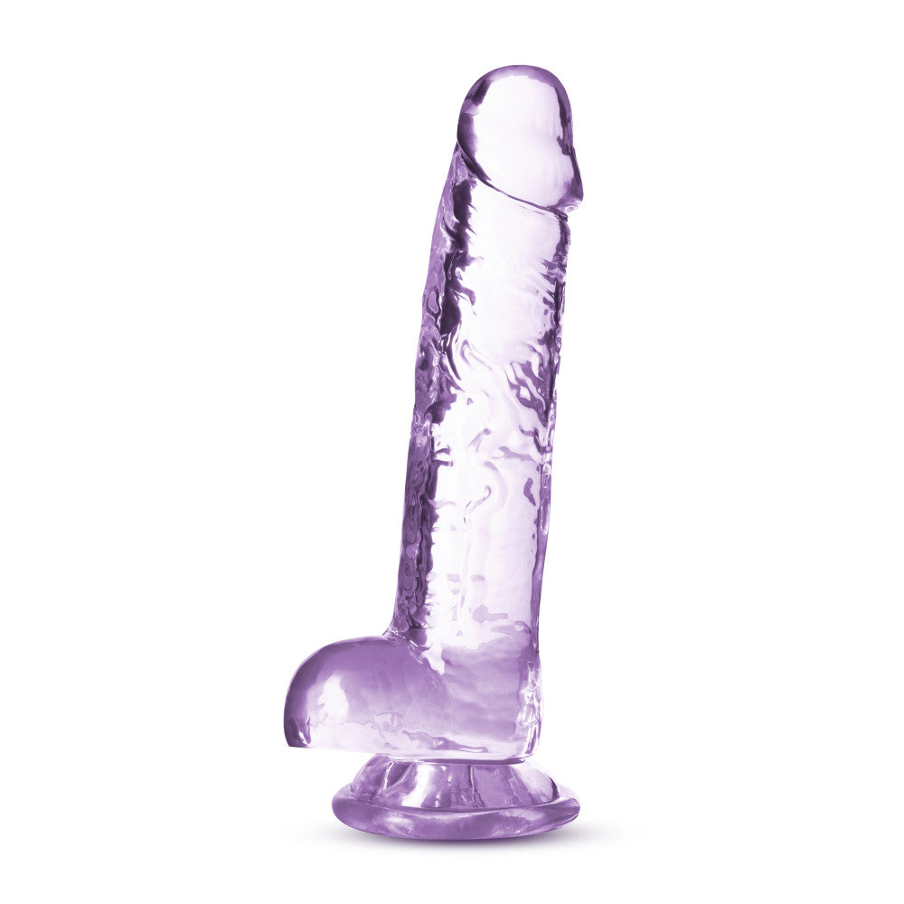 Naturally Yours By Blush® | Realistic Amethyst 7-Inch Long Dildo With Balls & Suction Cup Base、mySite、bottomscart