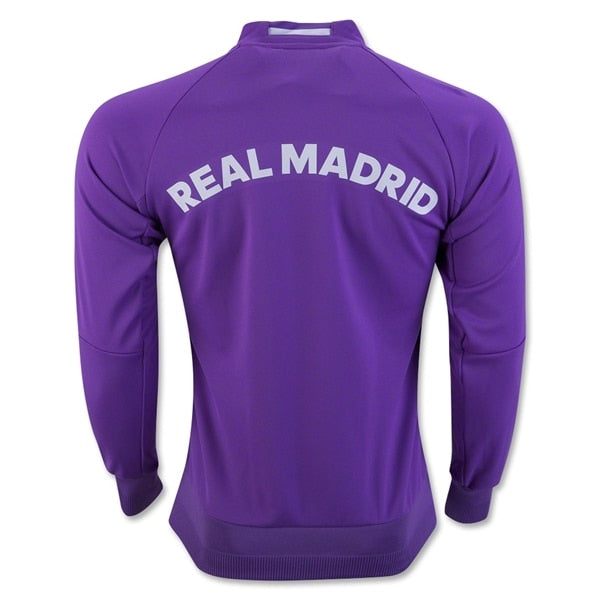 adidas Men's Real Madrid 16/17 Away Anthem Jacket Purple、mySite、noshort