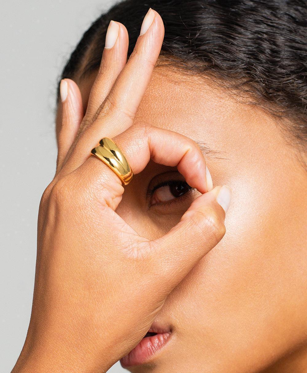  Meja Ring 18ct Gold Plated