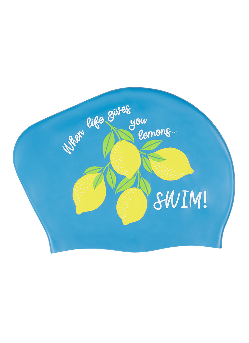 Sporti Lemonade Long Hair Bun Silicone Swim Cap、mySite、noshort