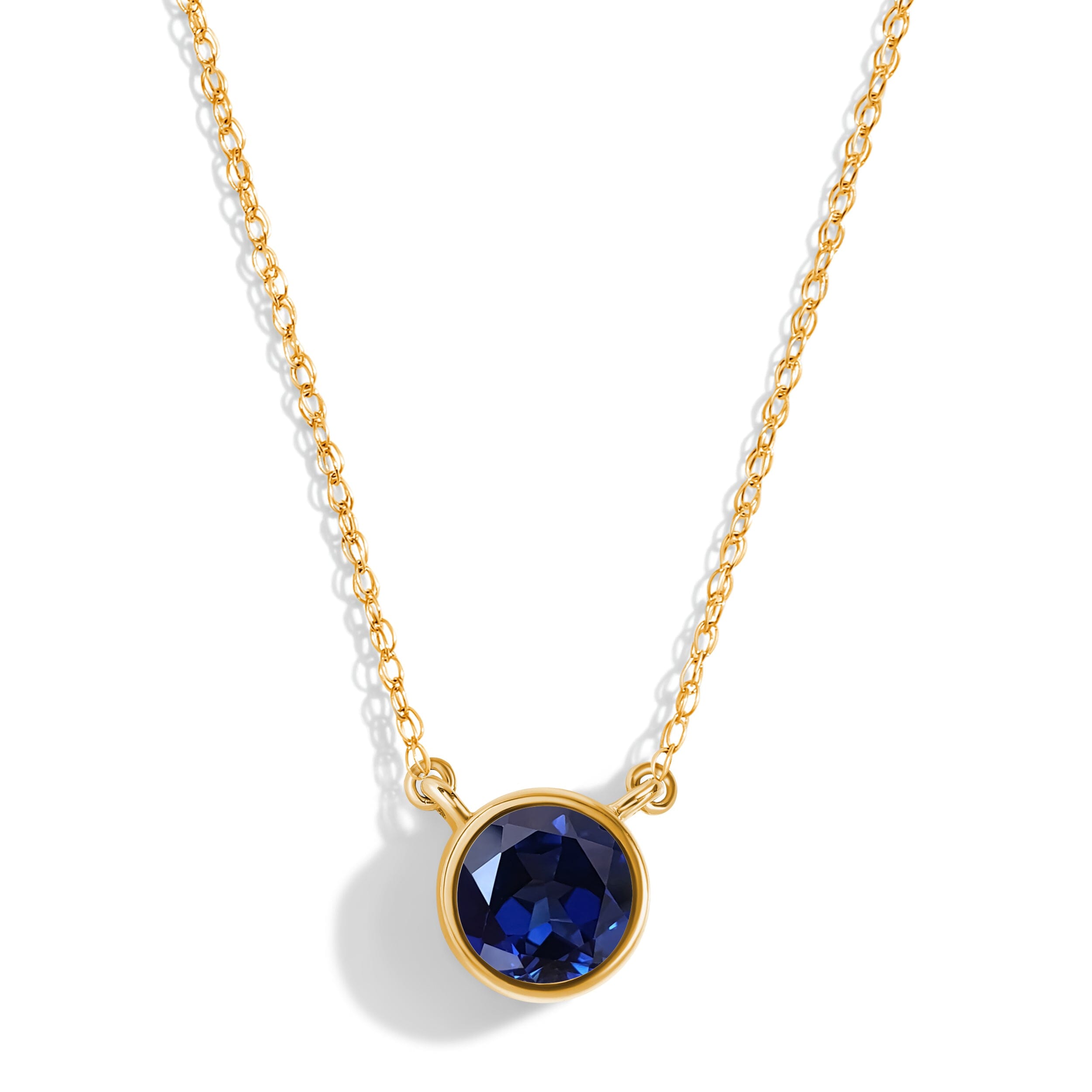 Blue Sapphire Necklace - Solitaire、mySite、hinf8tx79