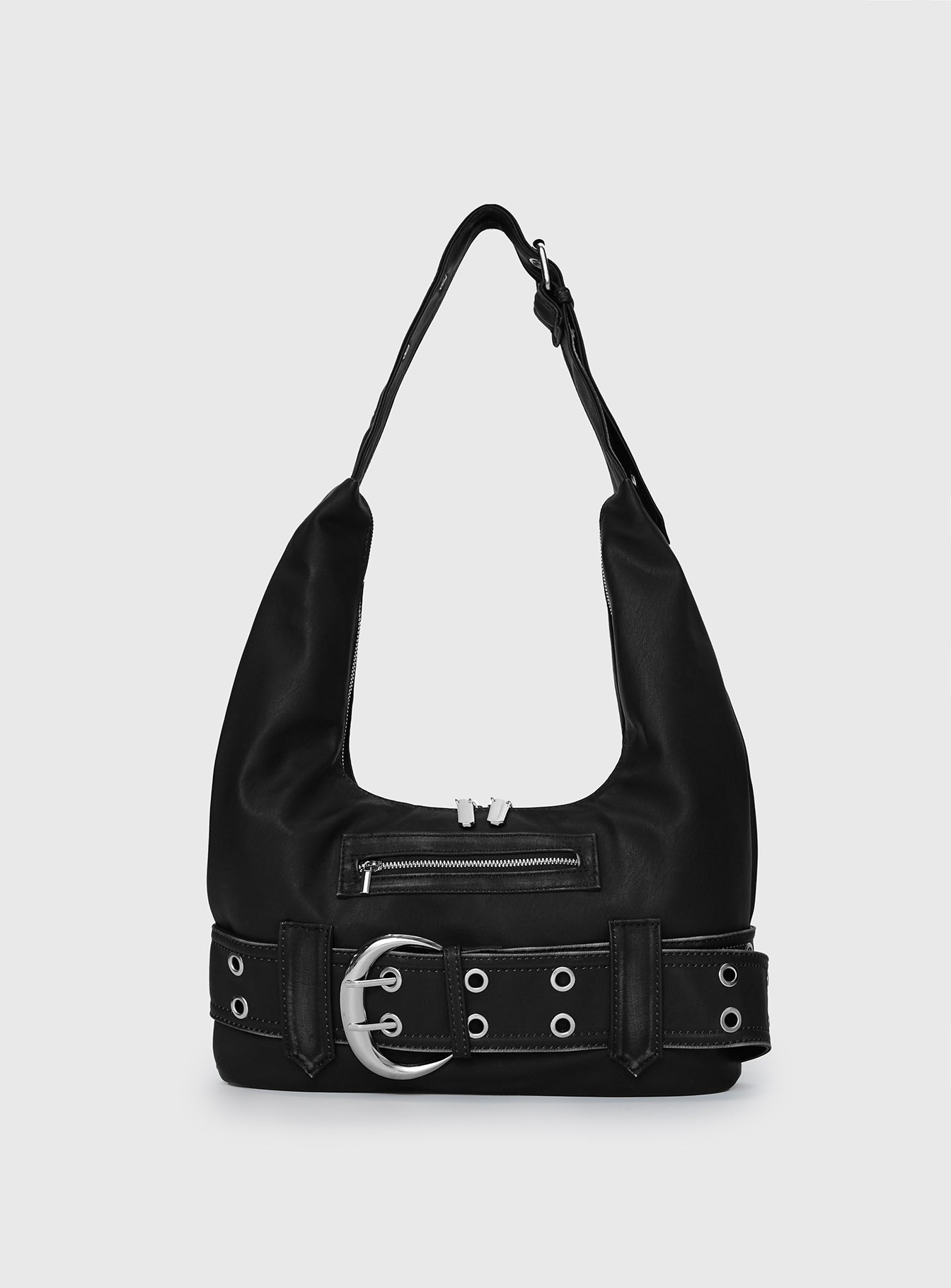 Astraia Buckle Detail Bag Black、mySite、solidvoid