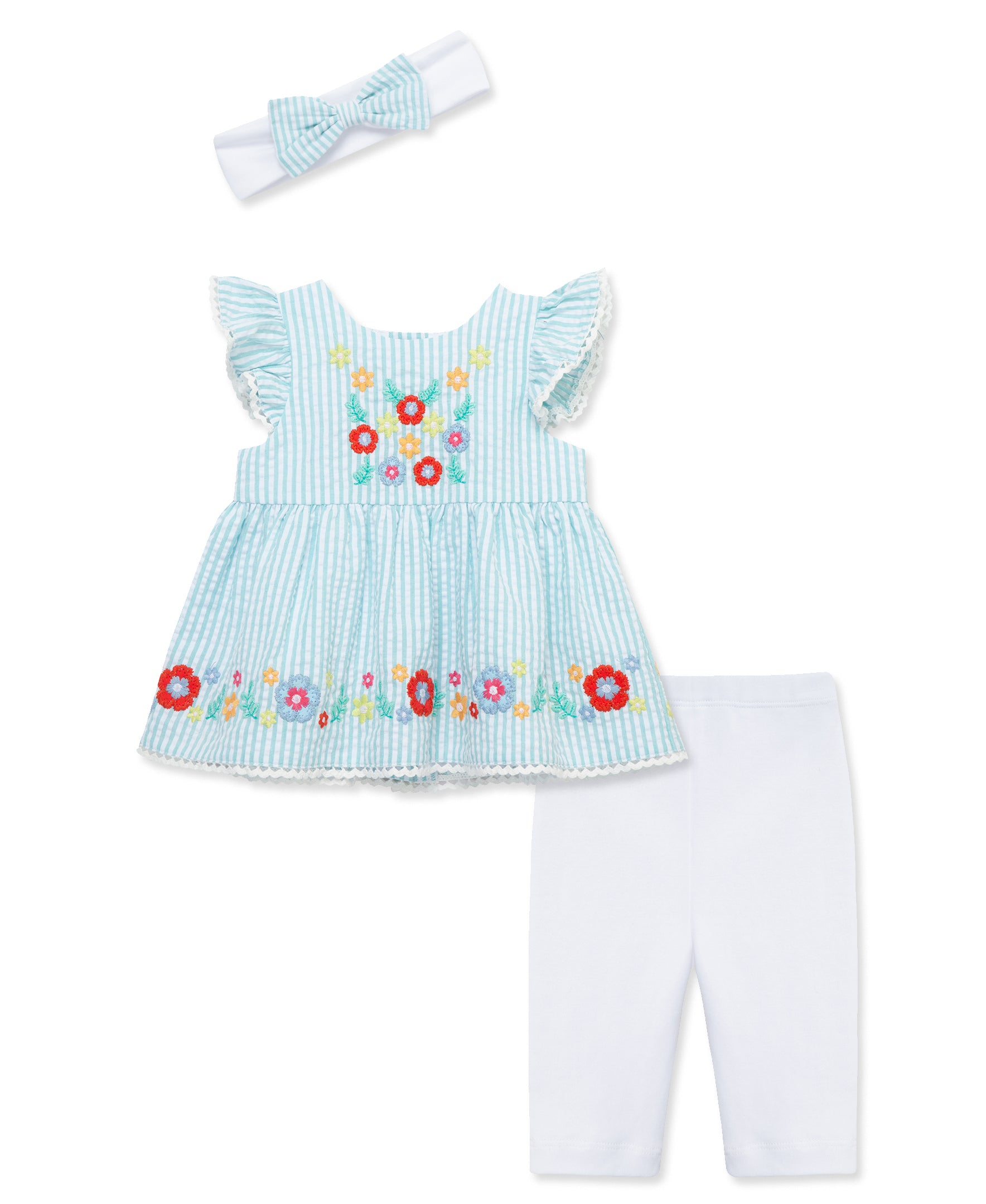  Happy Flowers Woven Tunic Set (3M-12M)、mySite、layawaytickets