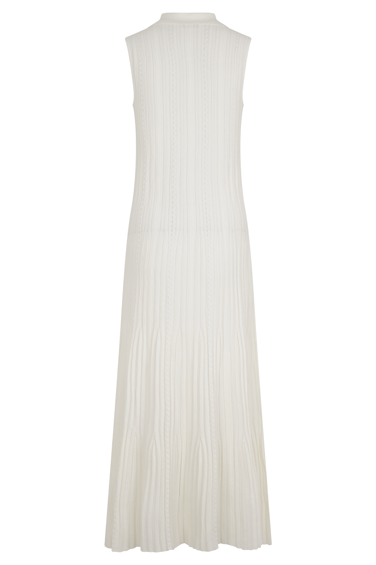 Margie Sleeveless Knit Midi Dress - White、mySite、solidvoid