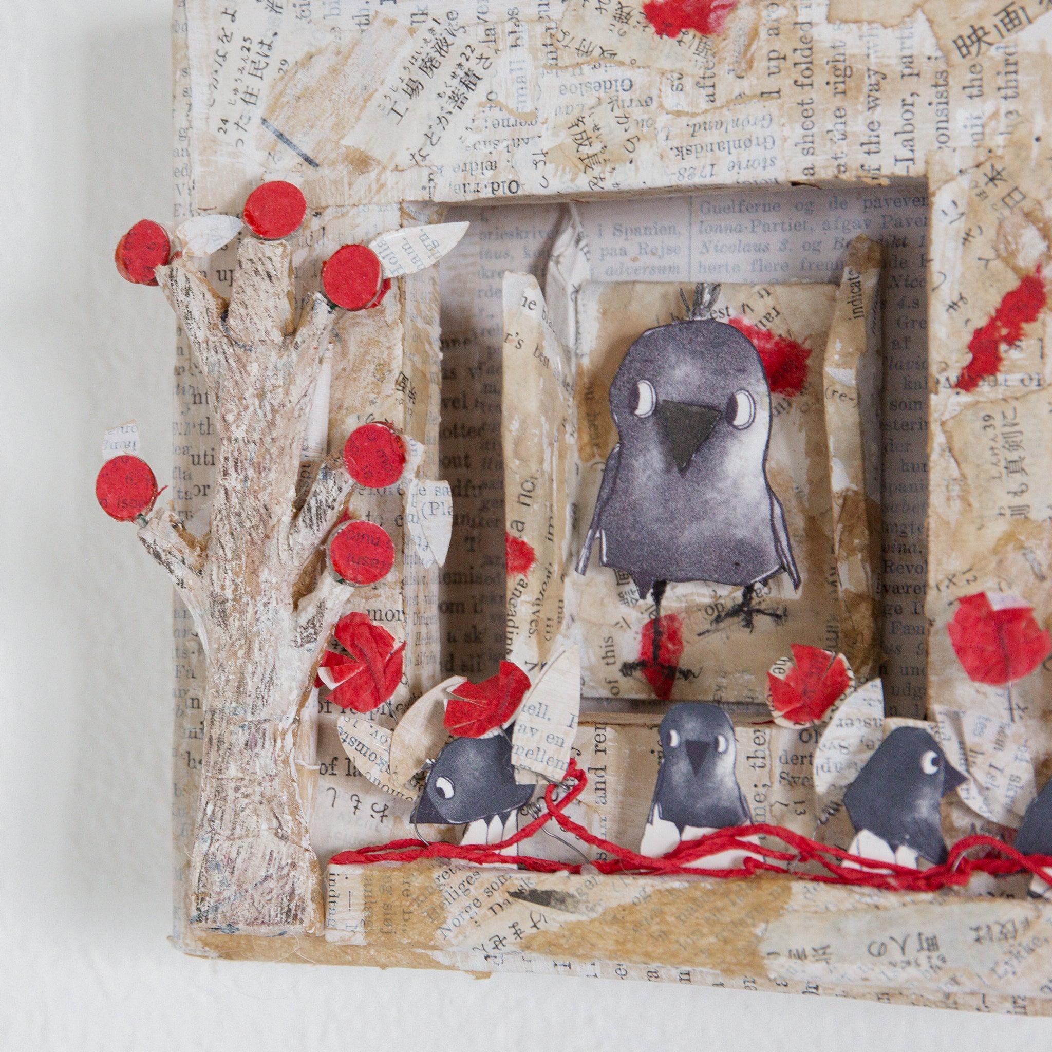 RETIRED - Hutch Studio - Paws and Caws Collage Collection | Murder Get Together、mySite、g9winljtr