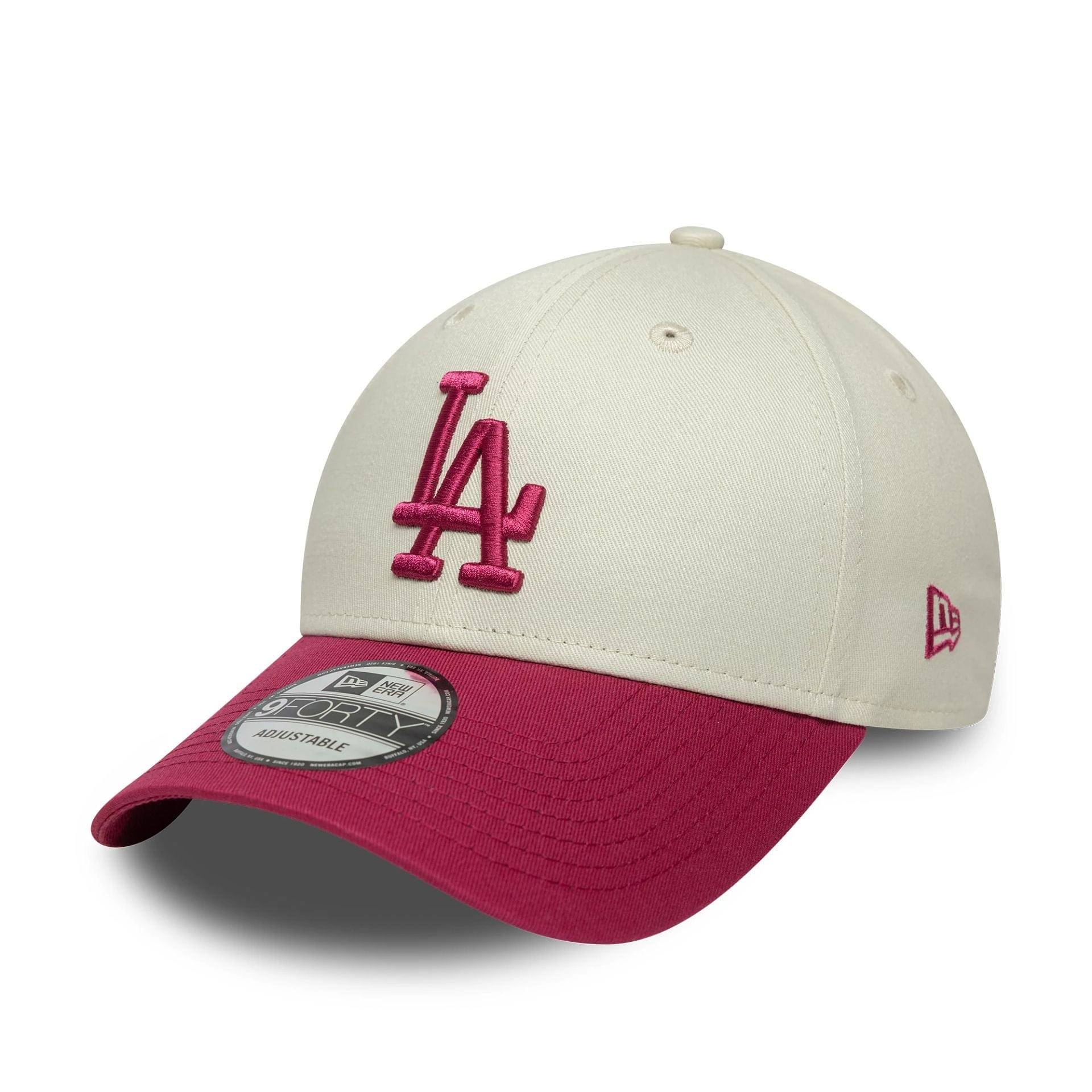 LA Dodgers MLB Side Script Cream 9FORTY Adjustable Cap、mySite、vikingsvslions