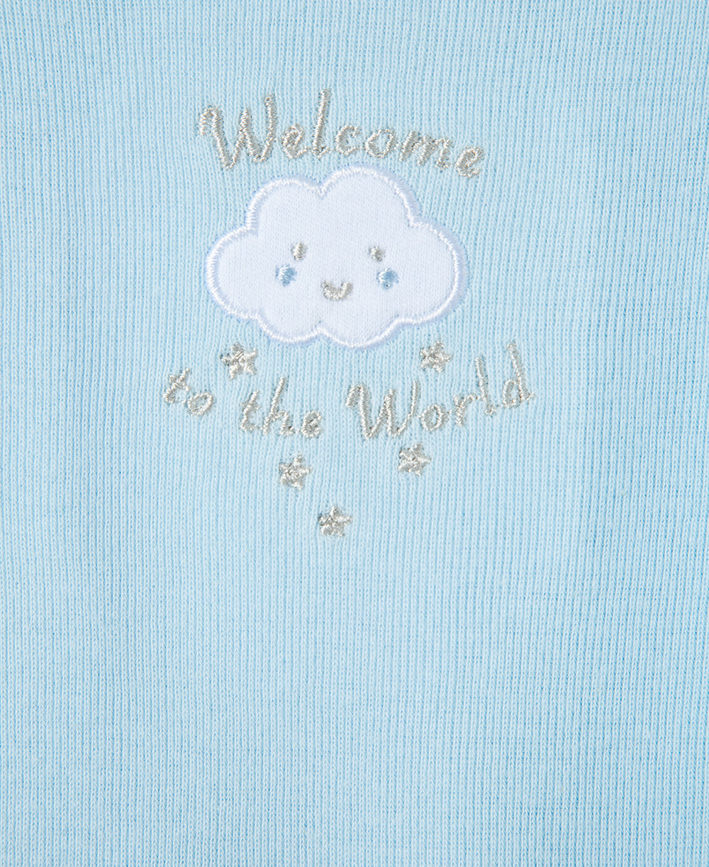  Blue Welcome to the World 3-Pack Bodysuits、mySite、layawaytickets