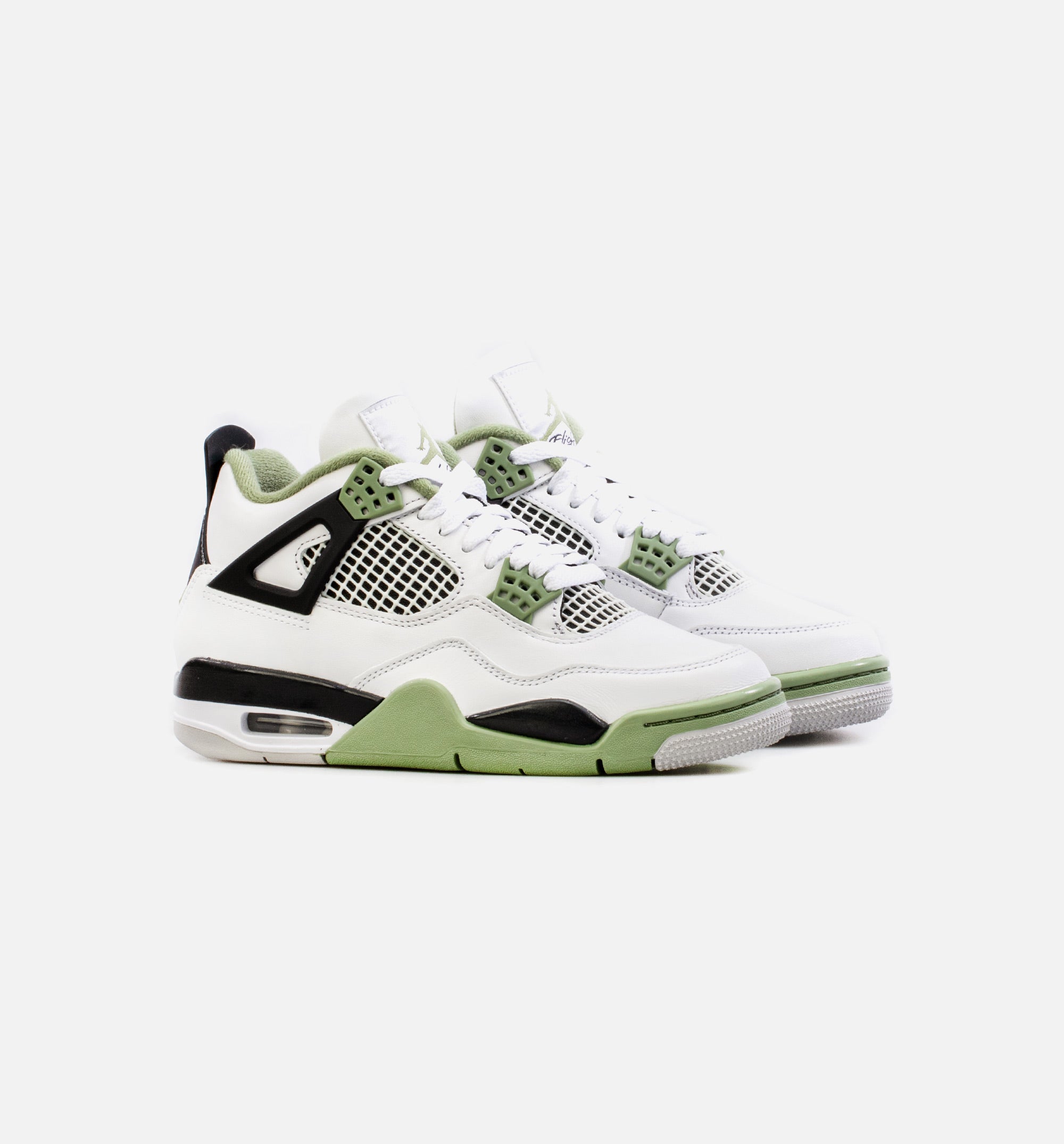 Air Jordan 4 Retro Oil Green Womens Lifestyle Shoe - White/Green Limit One Per Customer、mySite、dreamappss