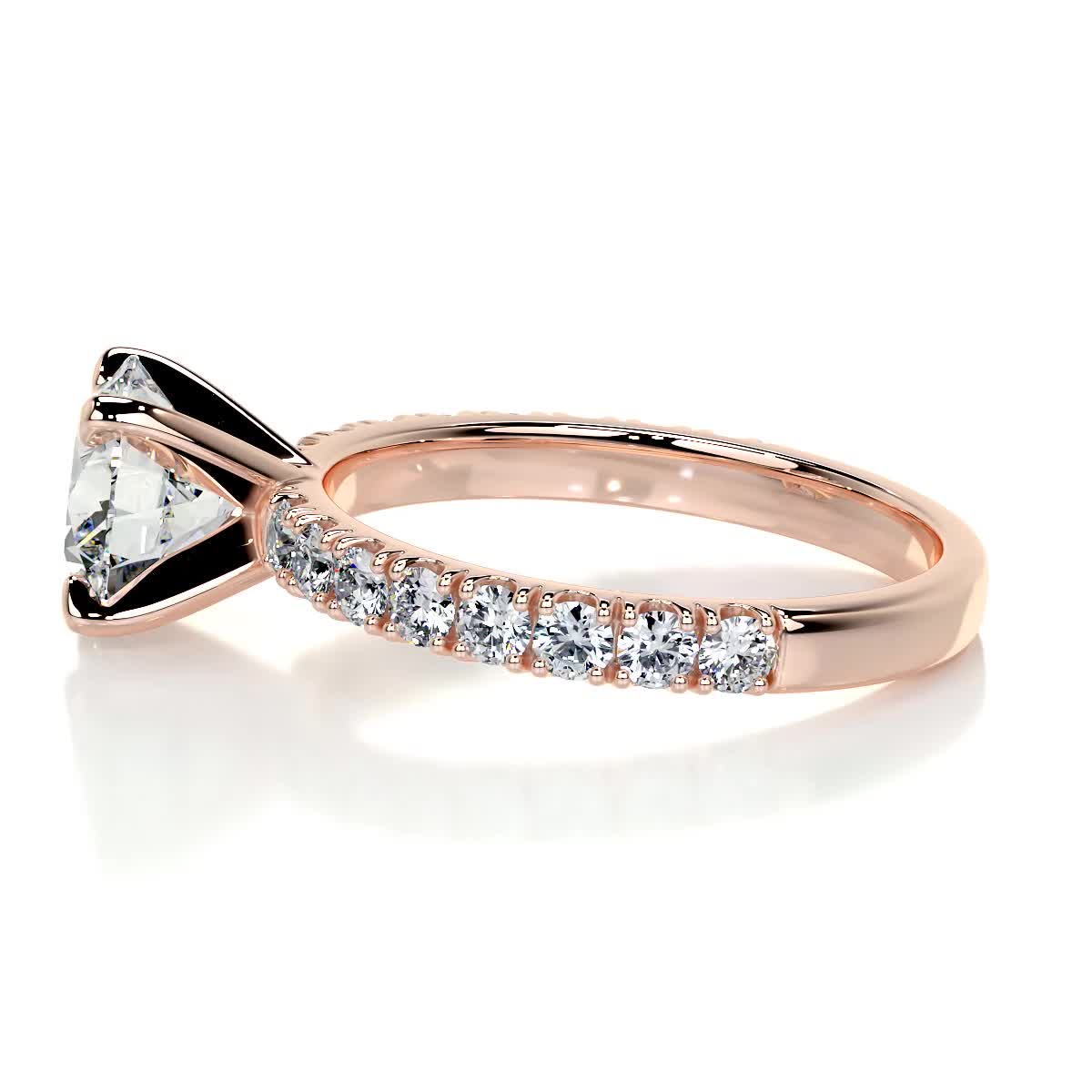 Alison Diamond Engagement Ring -14K Rose Gold、mySite、hinf8tx79