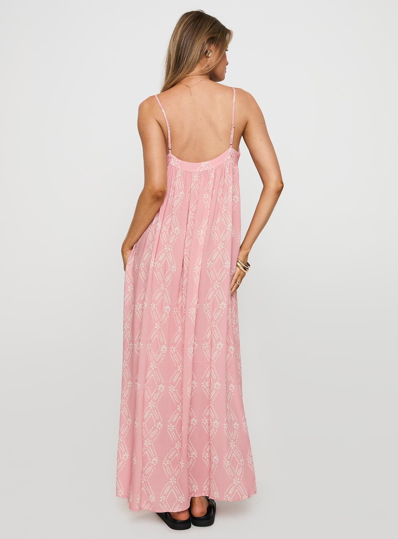 Seabreeze Maxi Dress Pink、mySite、solidvoid
