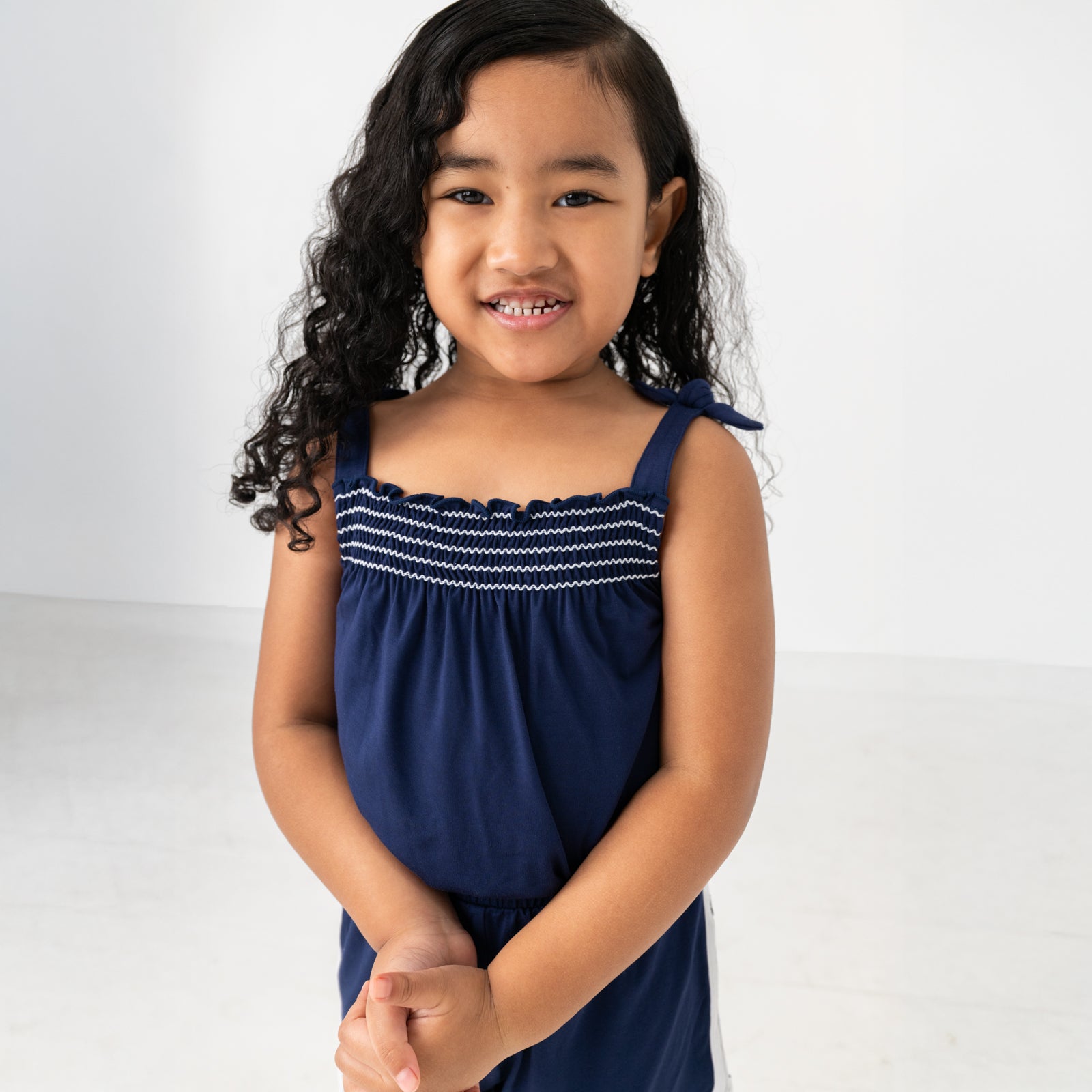  Classic Navy Smocked Romper、mySite、layawaytickets