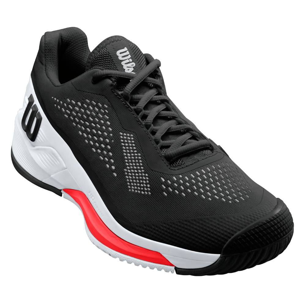 Wilson Rush Pro 4.0 Men's Tennis Shoe (Black/White/Red)