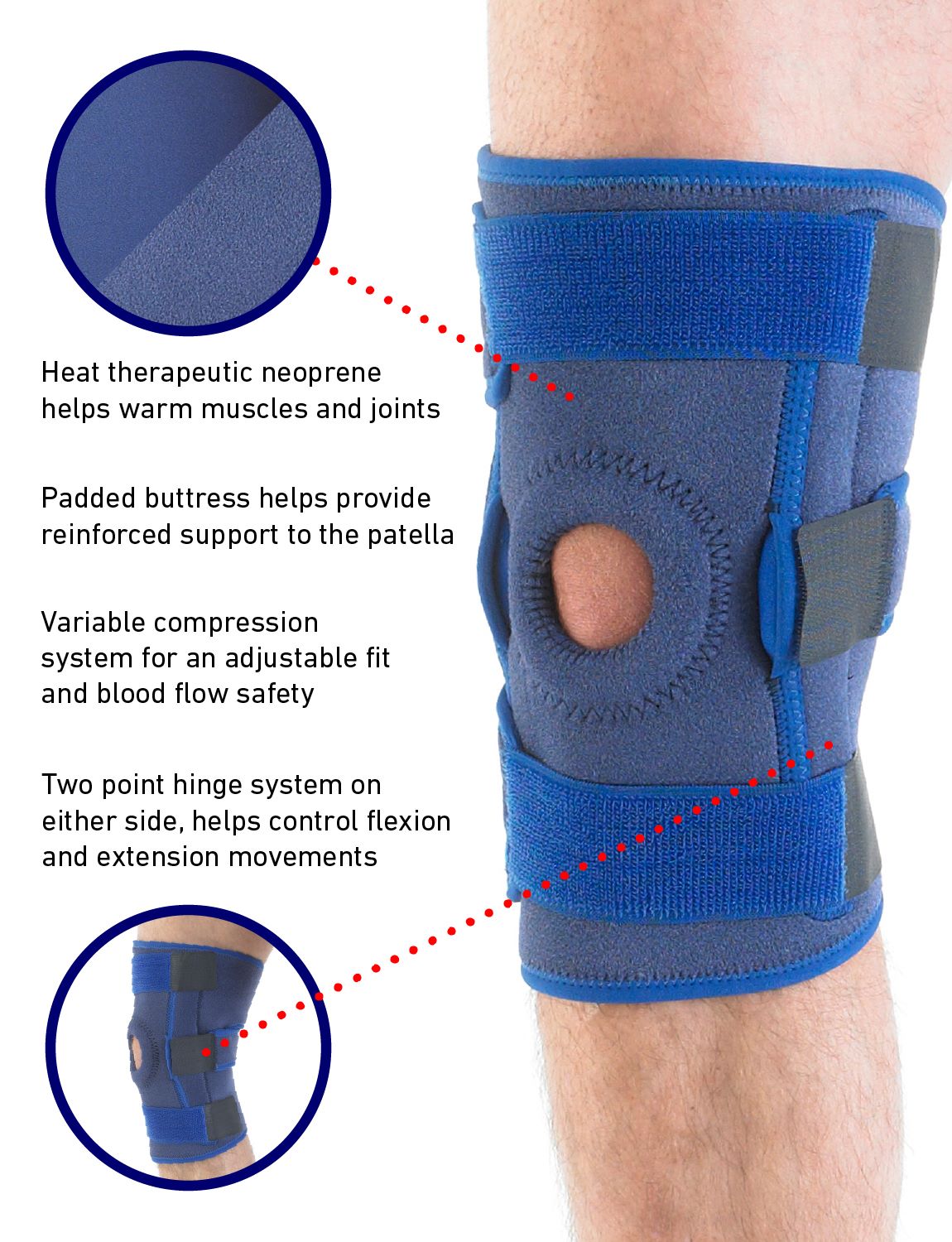  Hinged Open Knee Support、mySite、preschool7hills