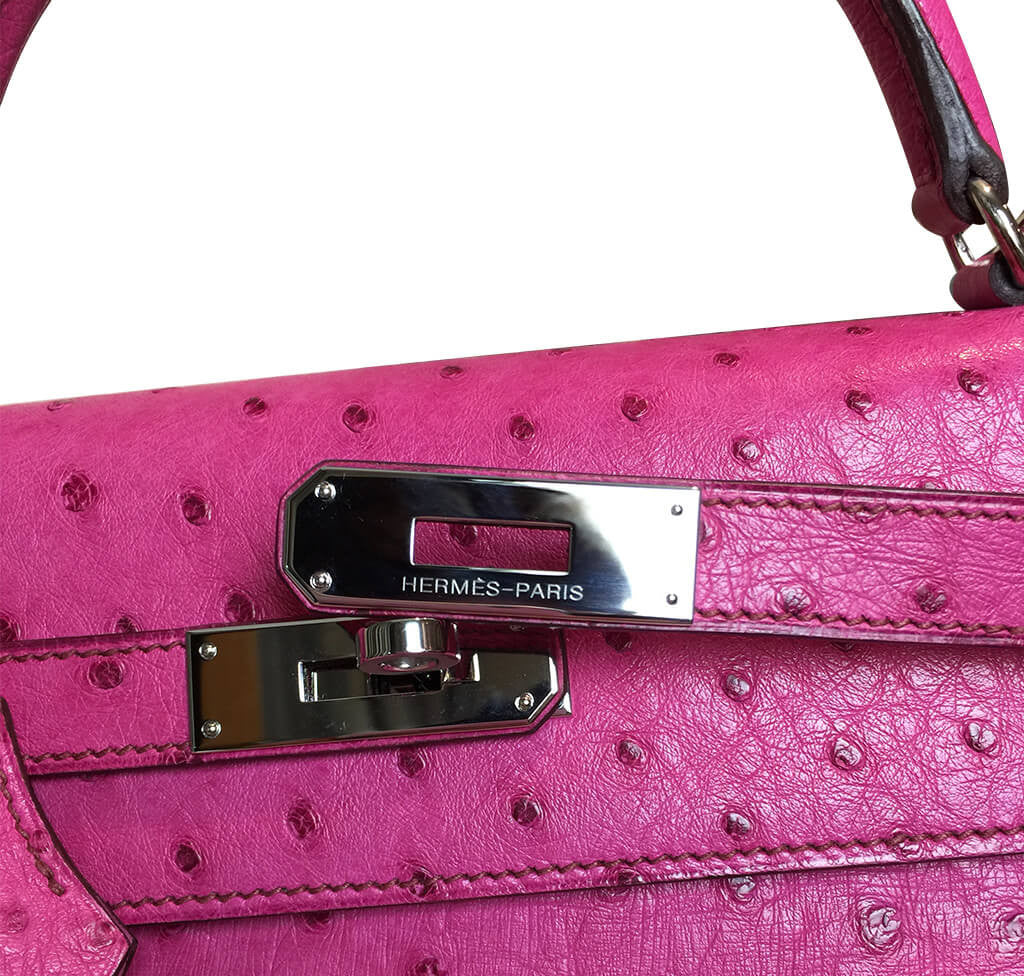 Hermès Kelly Ostrich Bag 32cm Pink Fuchsia、mySite、garminoutage.com