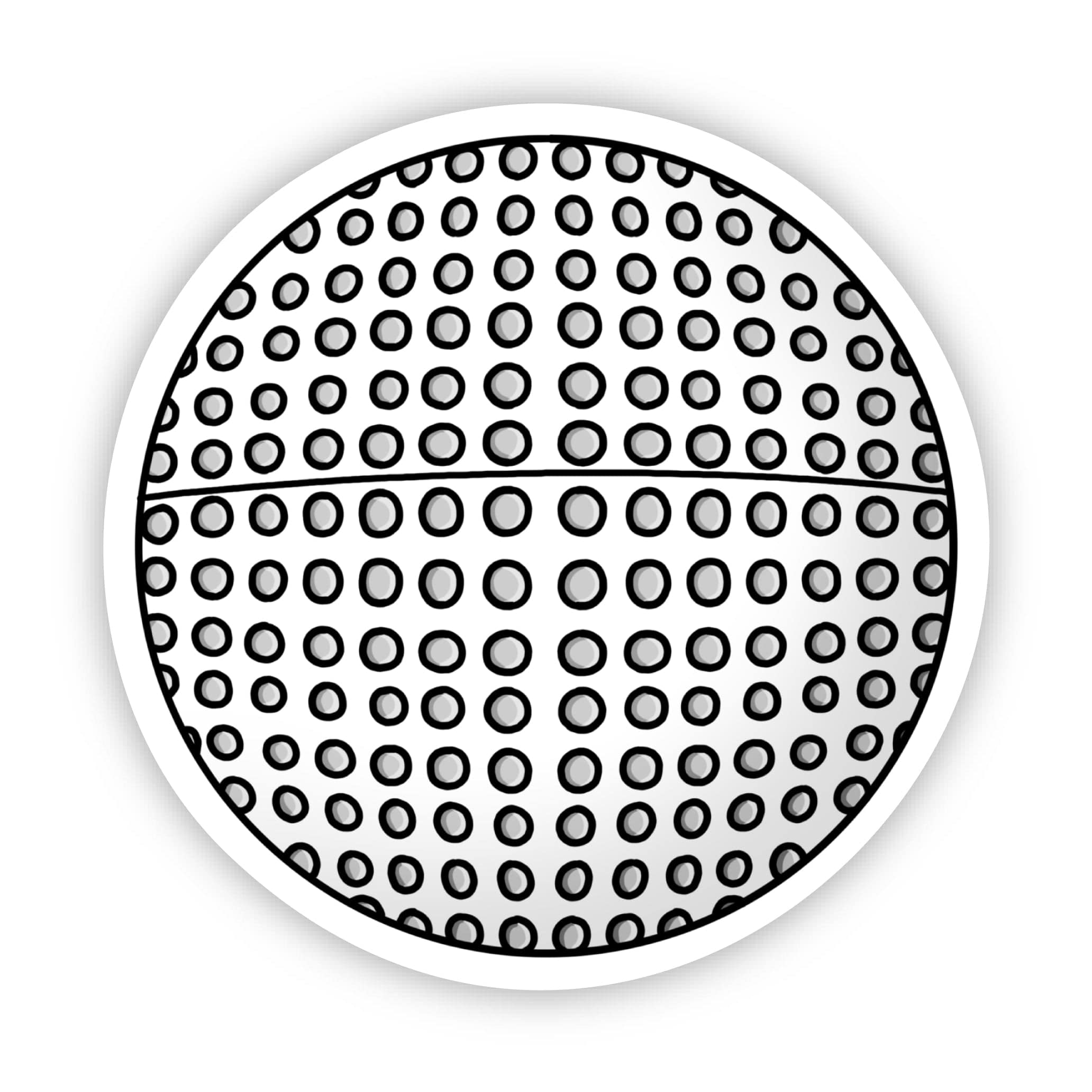  White Field Hockey Ball Sticker、mySite、elrpsem3k