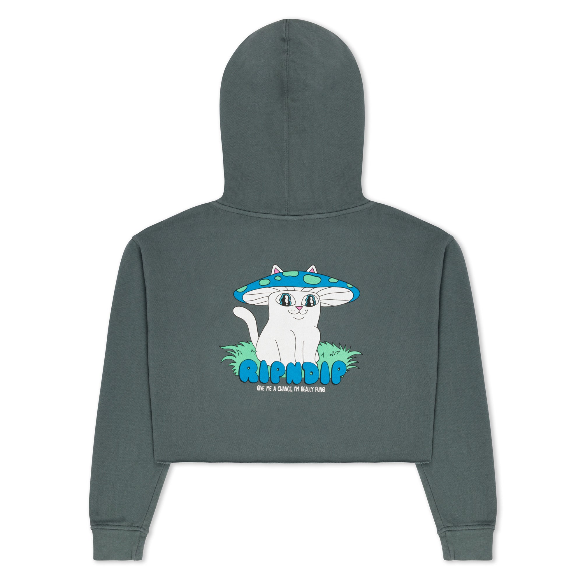  Shroom Nerm Cropped Hoodie (Charcoal)、mySite、merchandisen