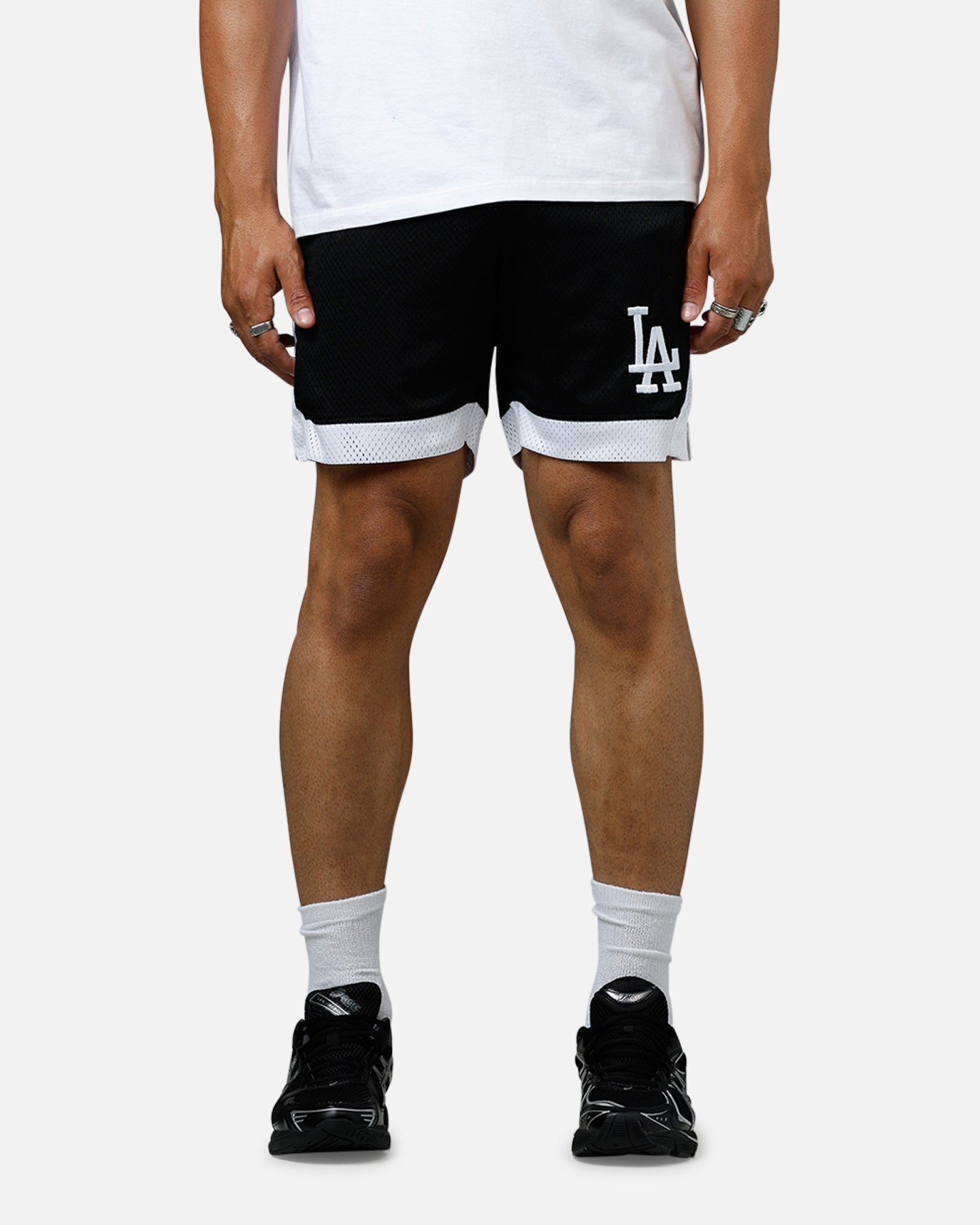 New Era Los Angeles Dodgers Sport Class Shorts Black/White、mySite、zt4zffjzw