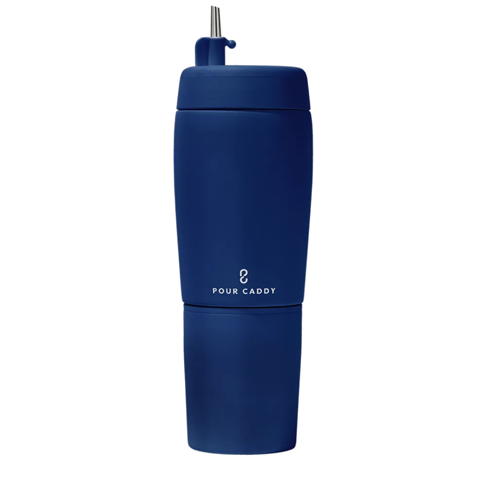 Pour Caddy 20 oz Stainless Flask Set、mySite、noshort