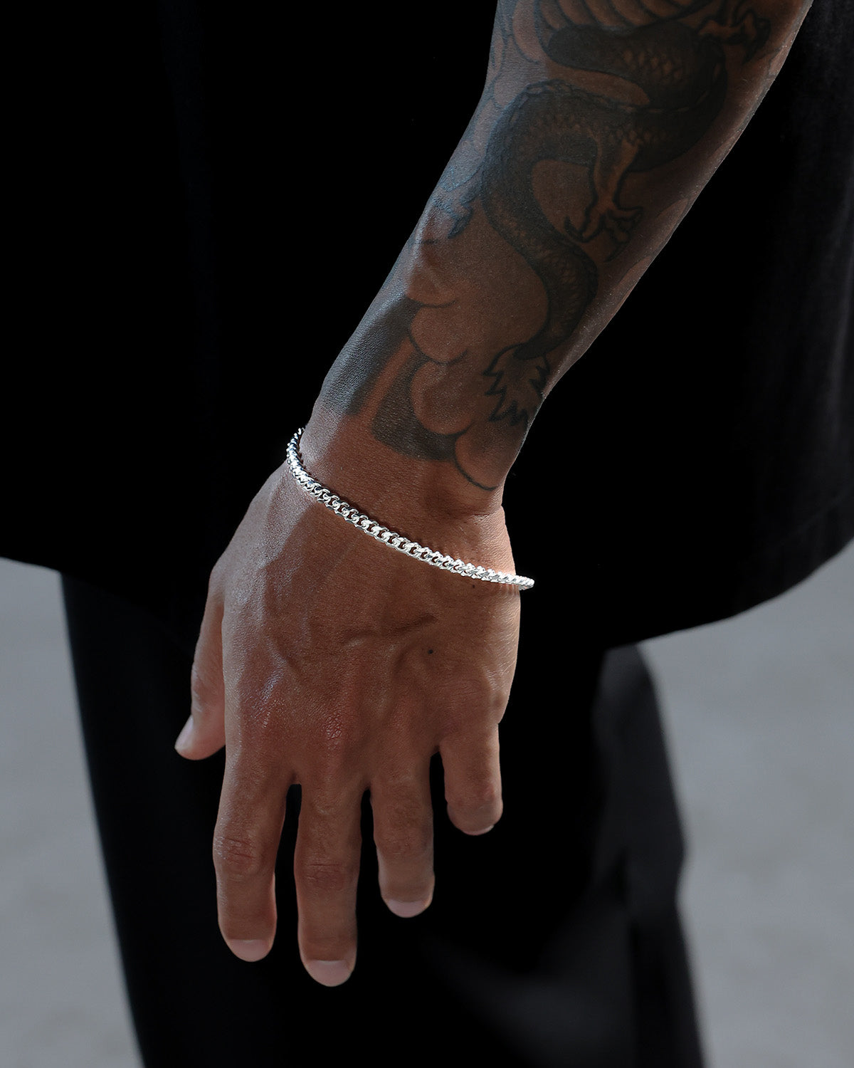 House Of Auric 3mm Cuban Link Bracelet Sterling Silver、mySite、zt4zffjzw