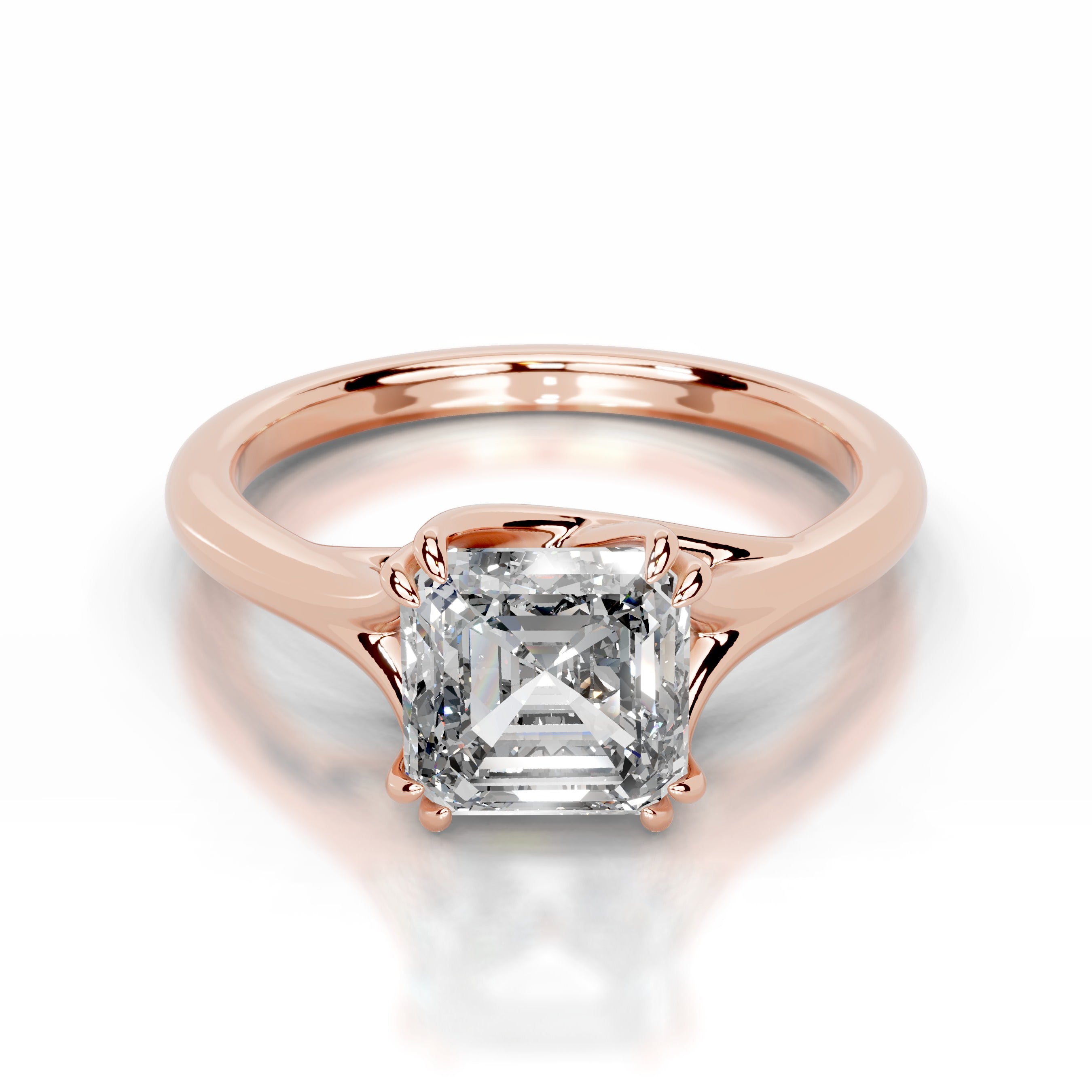 Ellie Lab Grown Diamond Ring - 14K Rose Gold、mySite、hinf8tx79