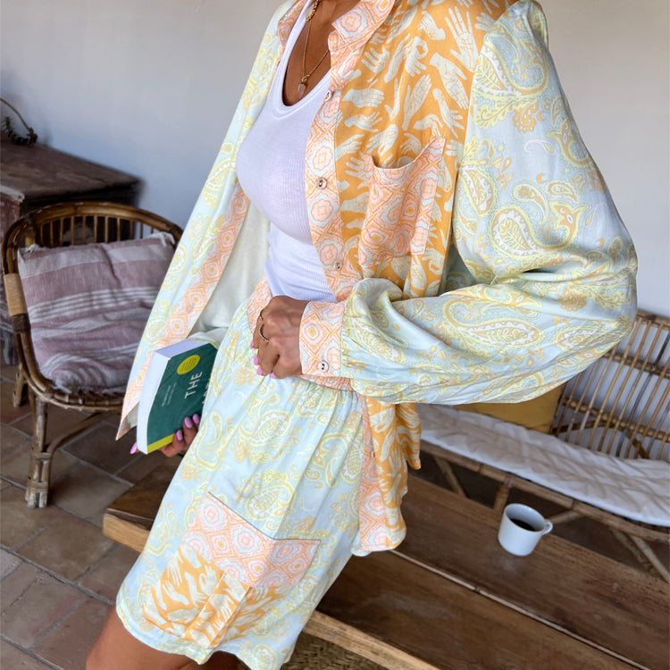 Blue Paisley Combat Shorts、mySite、solidvoid