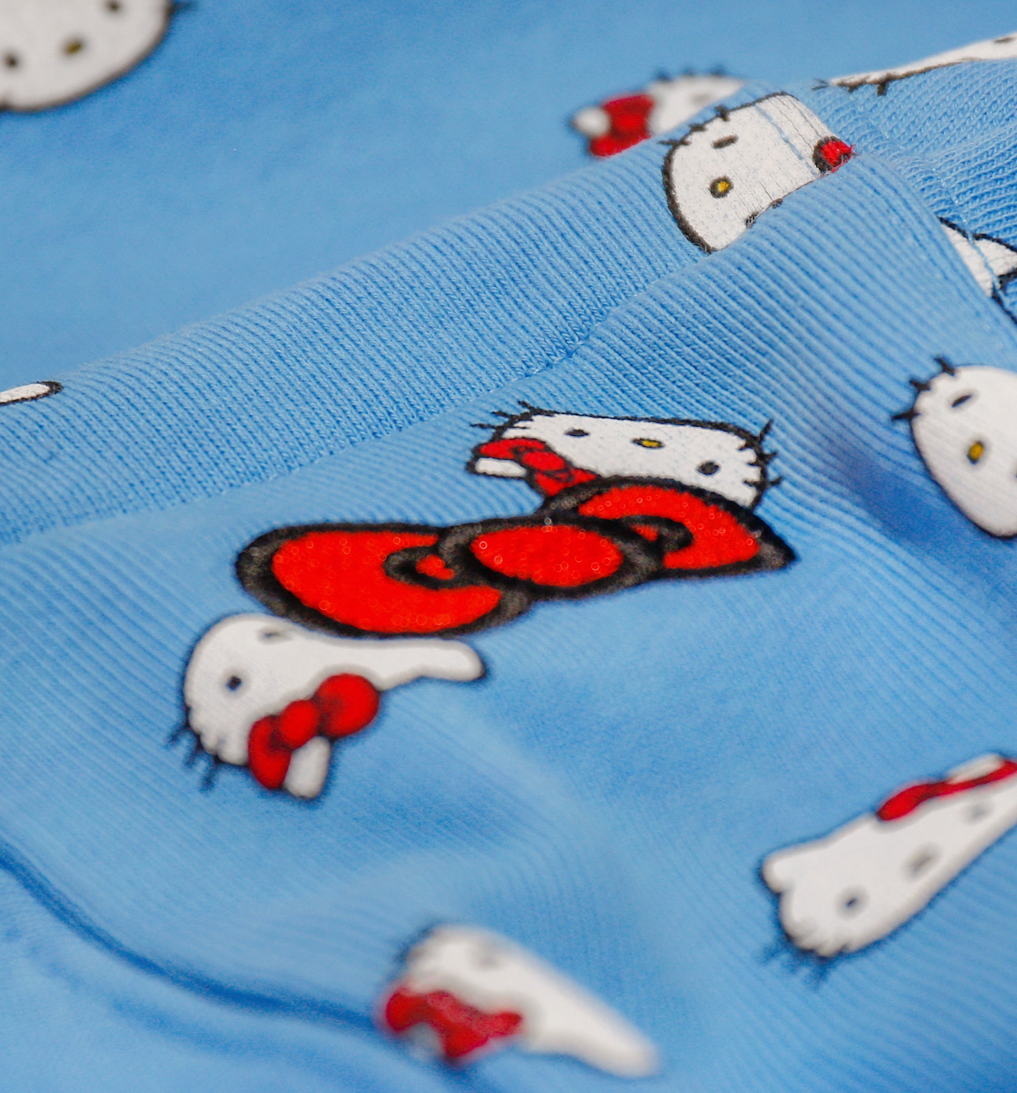 Hello Kitty Fleece Hoodie Mens Hoodie - Blue、mySite、dreamappss