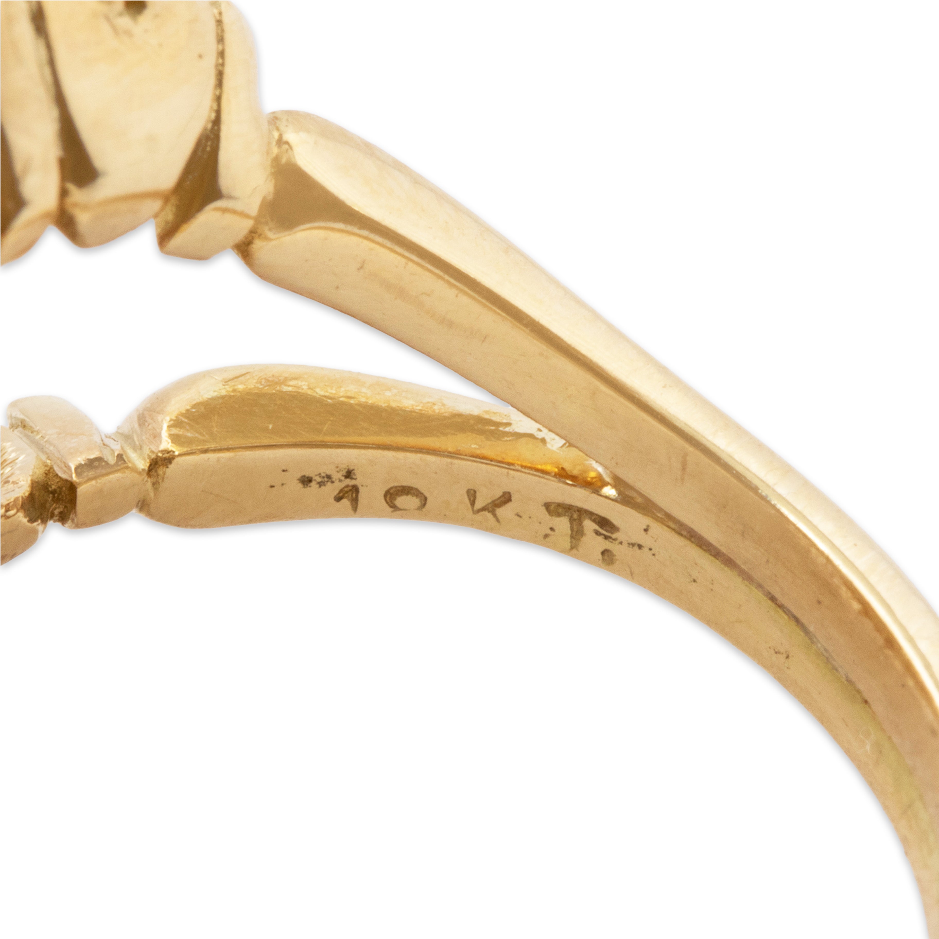 Vintage 18k Yellow Gold Pearl Diamond Romantic Sparkle Statement Ring 7.00、mySite、hinf8tx79