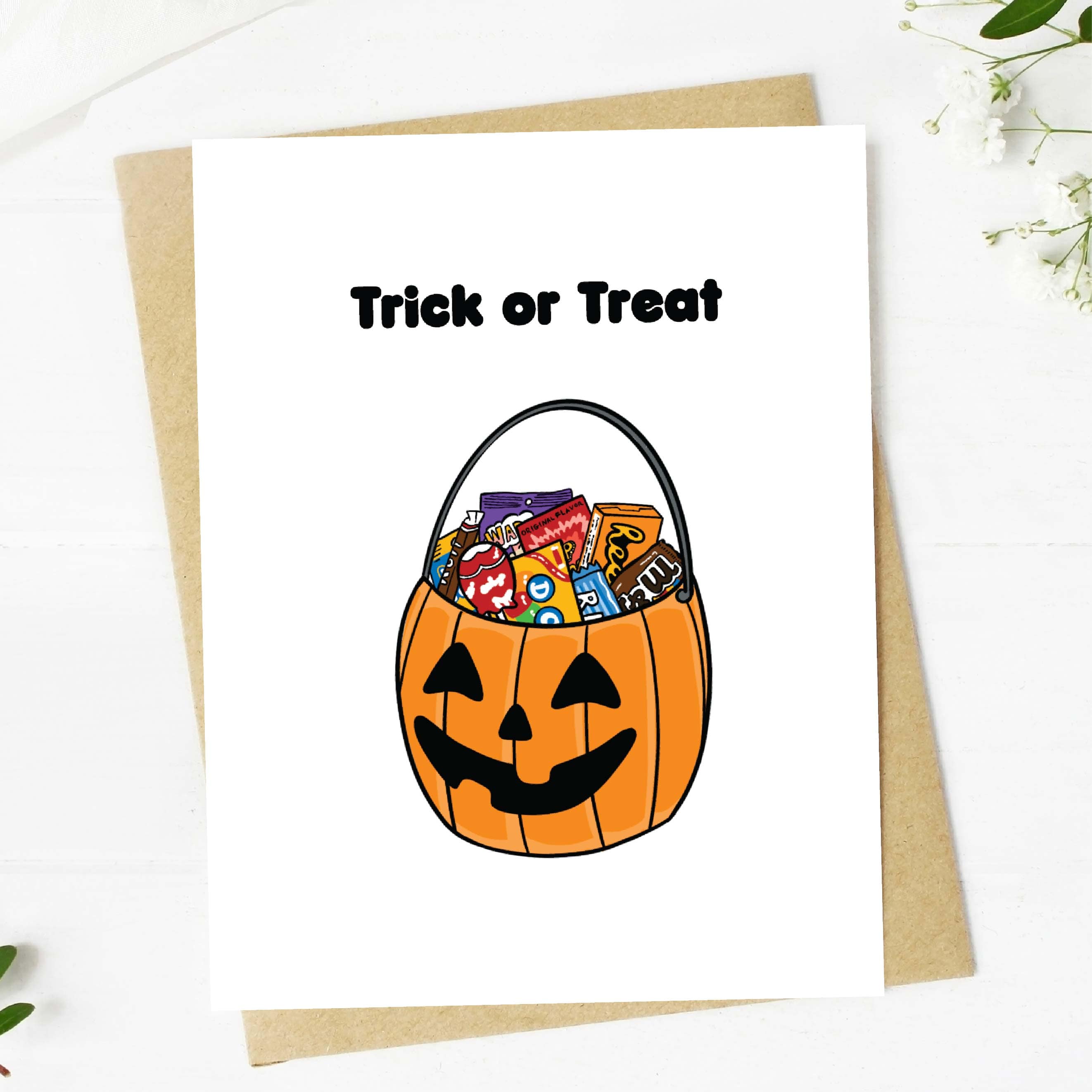  Trick Or Treat Candy Bucket Halloween Card、mySite、elrpsem3k