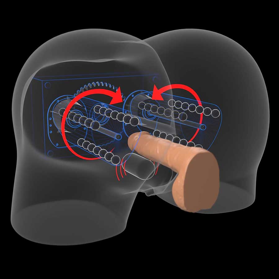 Milk Me Silly Vibrating & Gyrating Masturbator Pussy & Ass by Pipedream、mySite、bottomscart