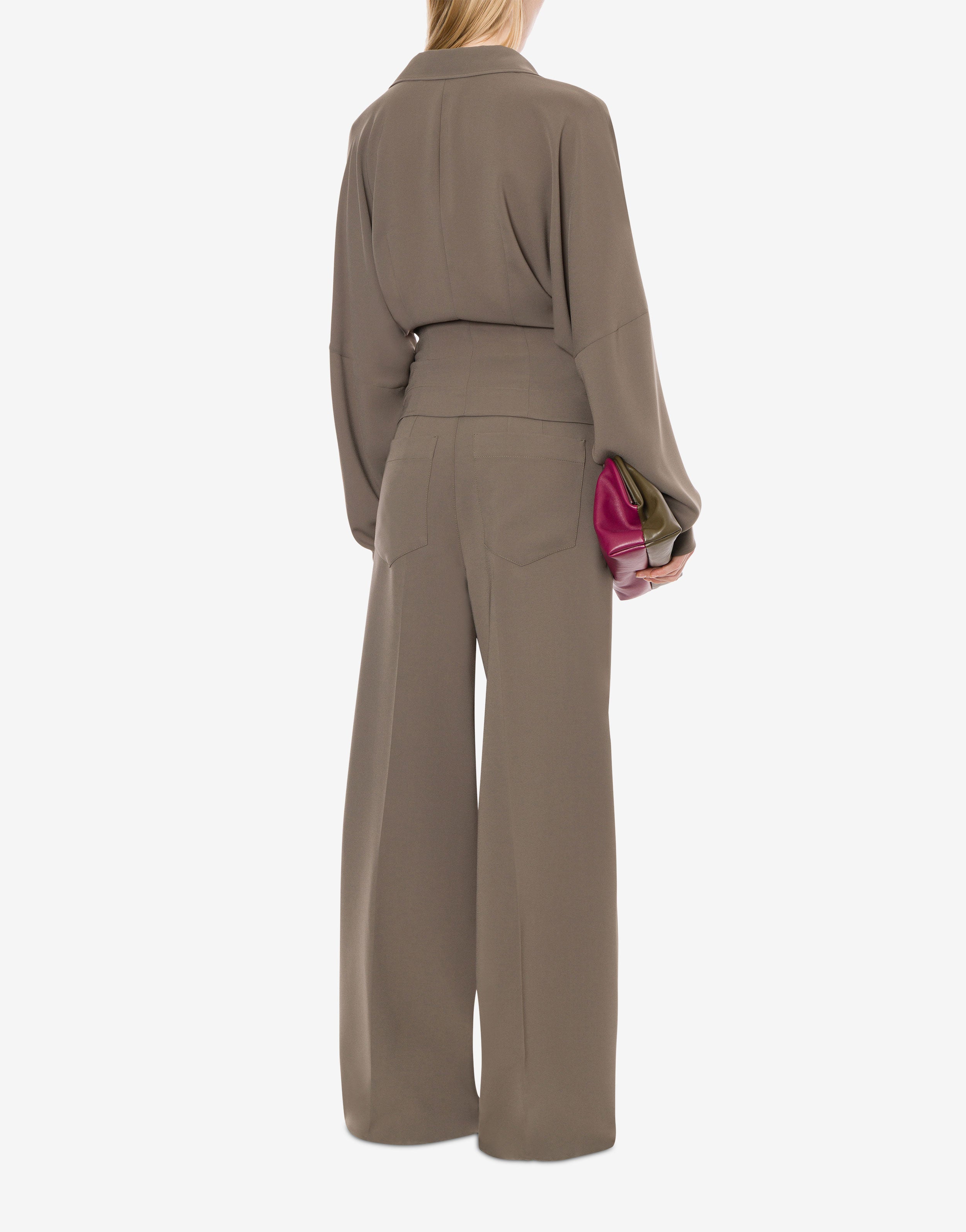 Camicia incrociata in crepe leggera、mySite、aoinhome