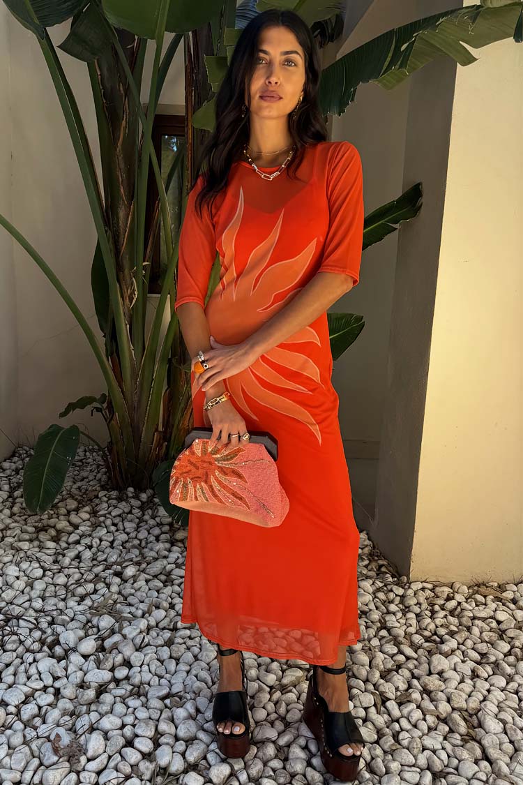 Orange Sol Izzy Dress、mySite、solidvoid