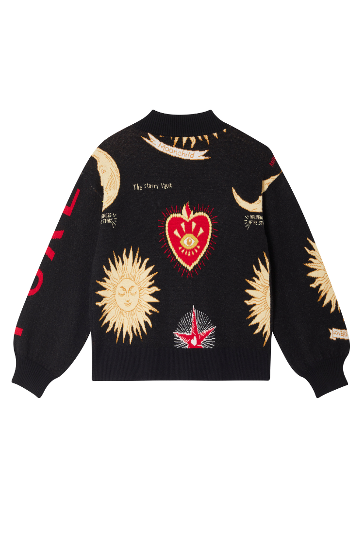 Black Mystical Cardigan、mySite、solidvoid